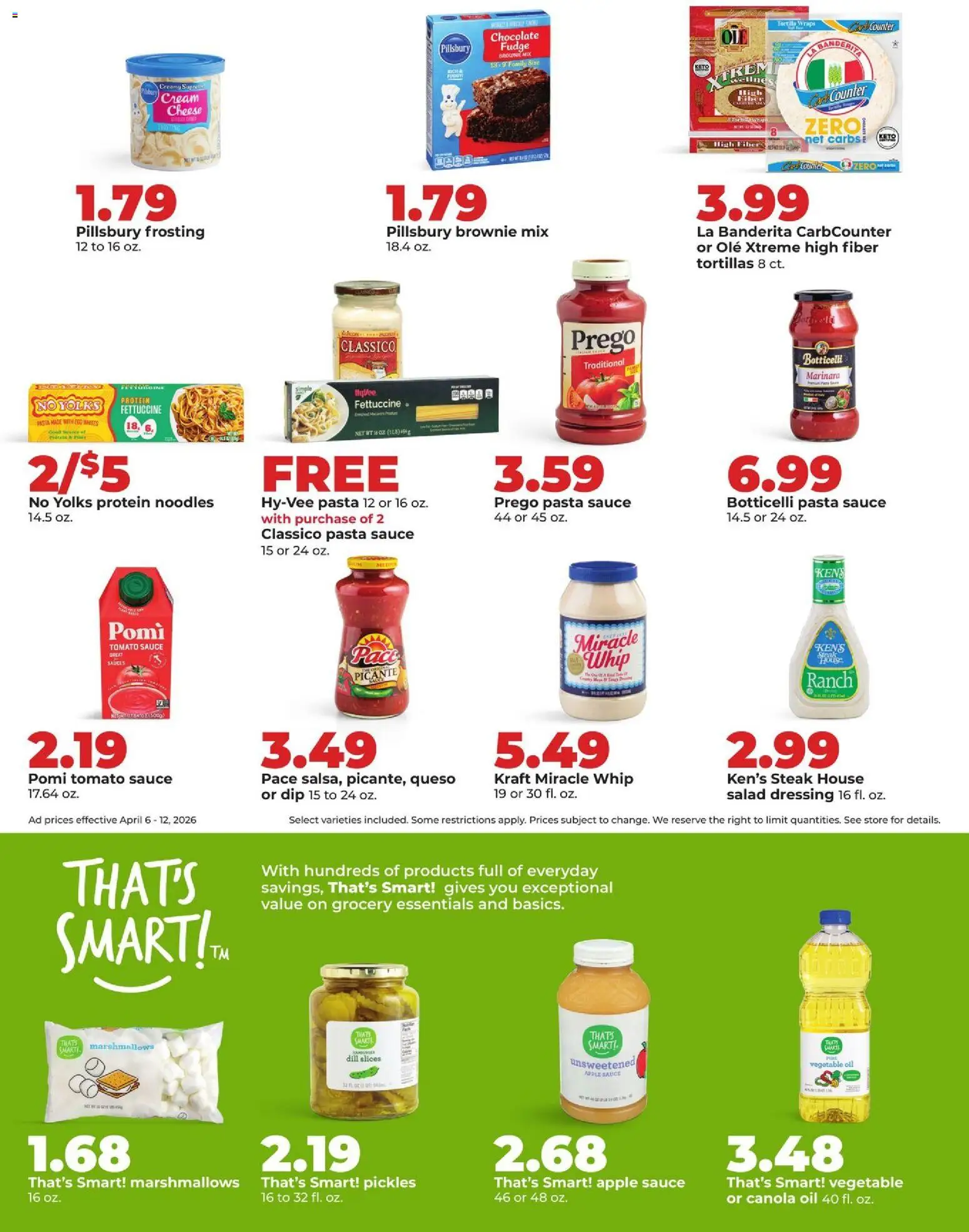 HyVee Weekly Ad - valid from 06.04.2026 | Page: 27 | Products: Chocolate, Noodles, Salad, Dill
