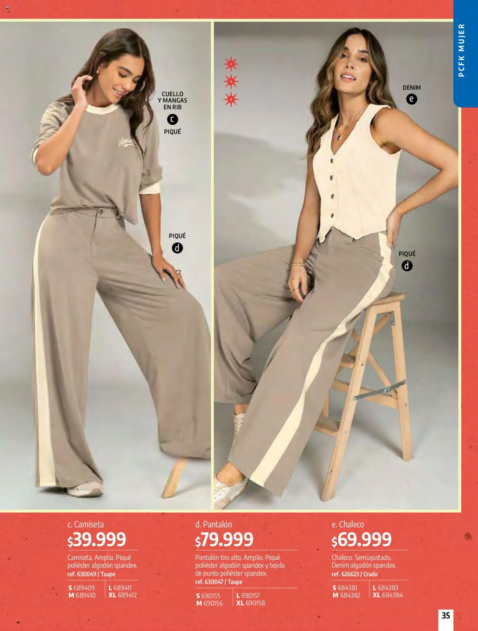 Pacifika revista - valida desde el 01.04.2026 | Página: 35 | Productos: Algodón, Camiseta, Cuello, Chaleco