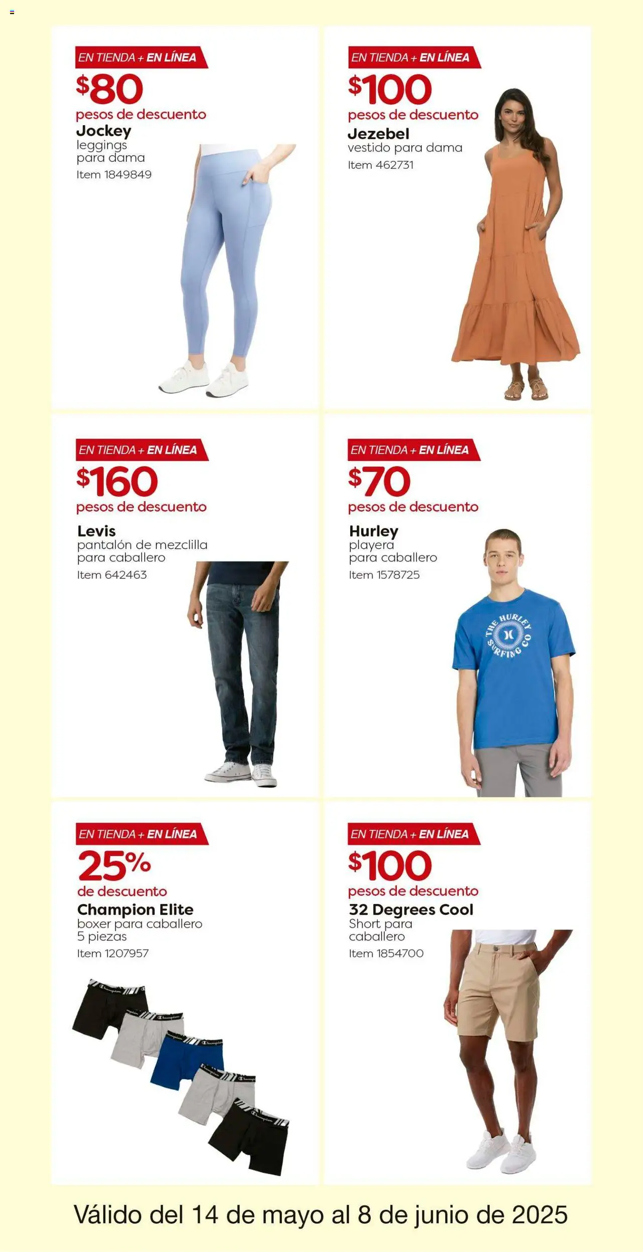 Nuevas ofertas de Costco válidas en toda la República Mexicana desde el 14.05.2025. ¡Encuentra las mejores ofertas en Costco catálogo! | Página: 12 | Productos: Leggings, Boxers, Vestido, Playera