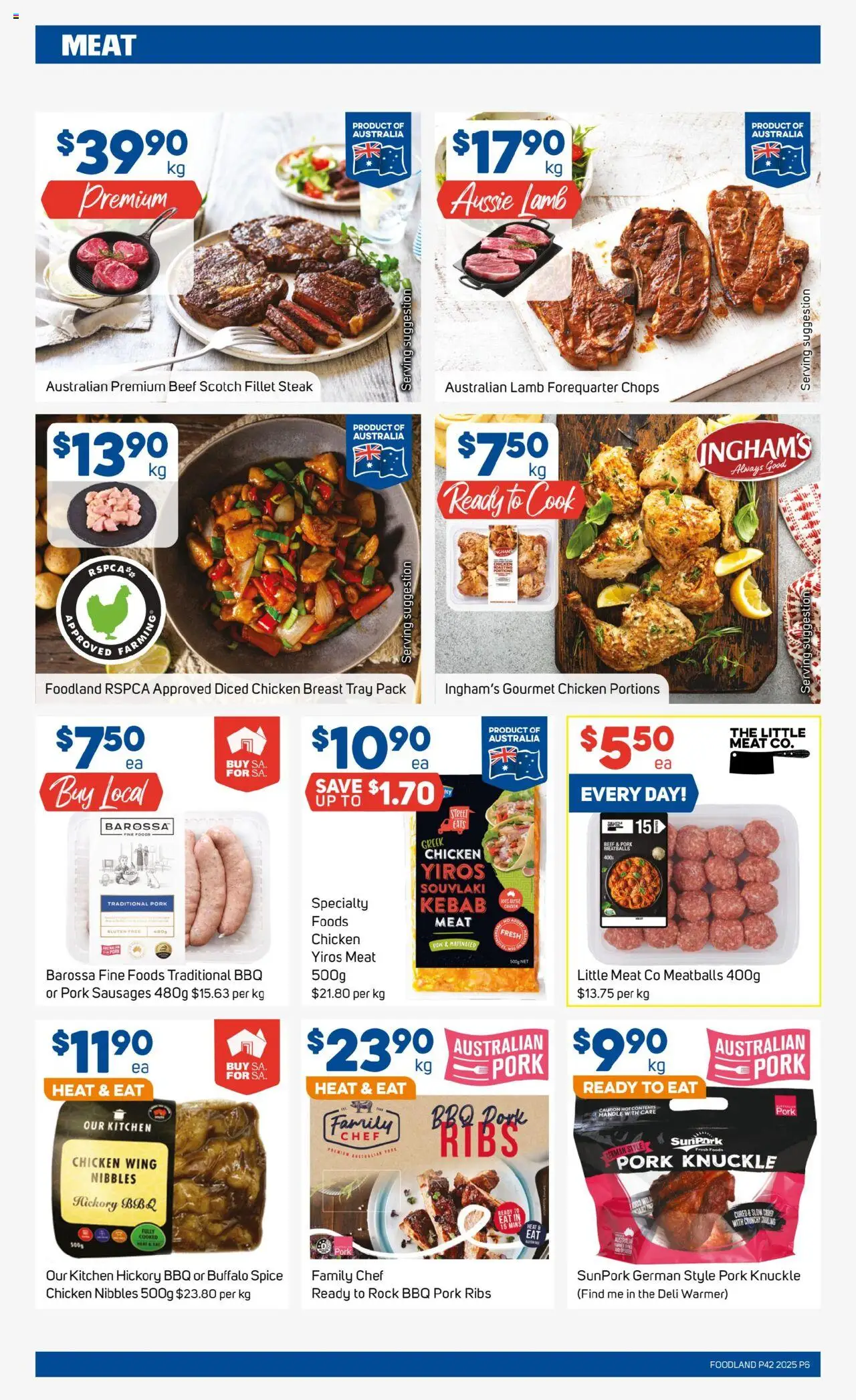 Foodland catalogue - valid from 15.10.2025 | Page: 6 | Products: Pork, Lamb, Beef, Scotch