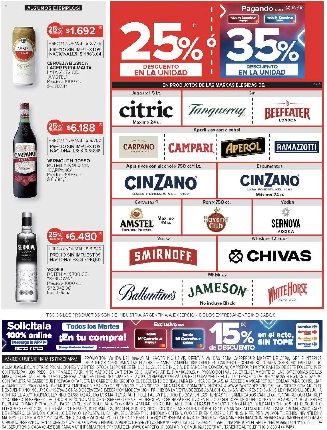 Carrefour Market catálogo │ válido desde el 18.06.2025 | Página: 8 | Productos: Teléfono, Botella, Cuchillo, Banco
