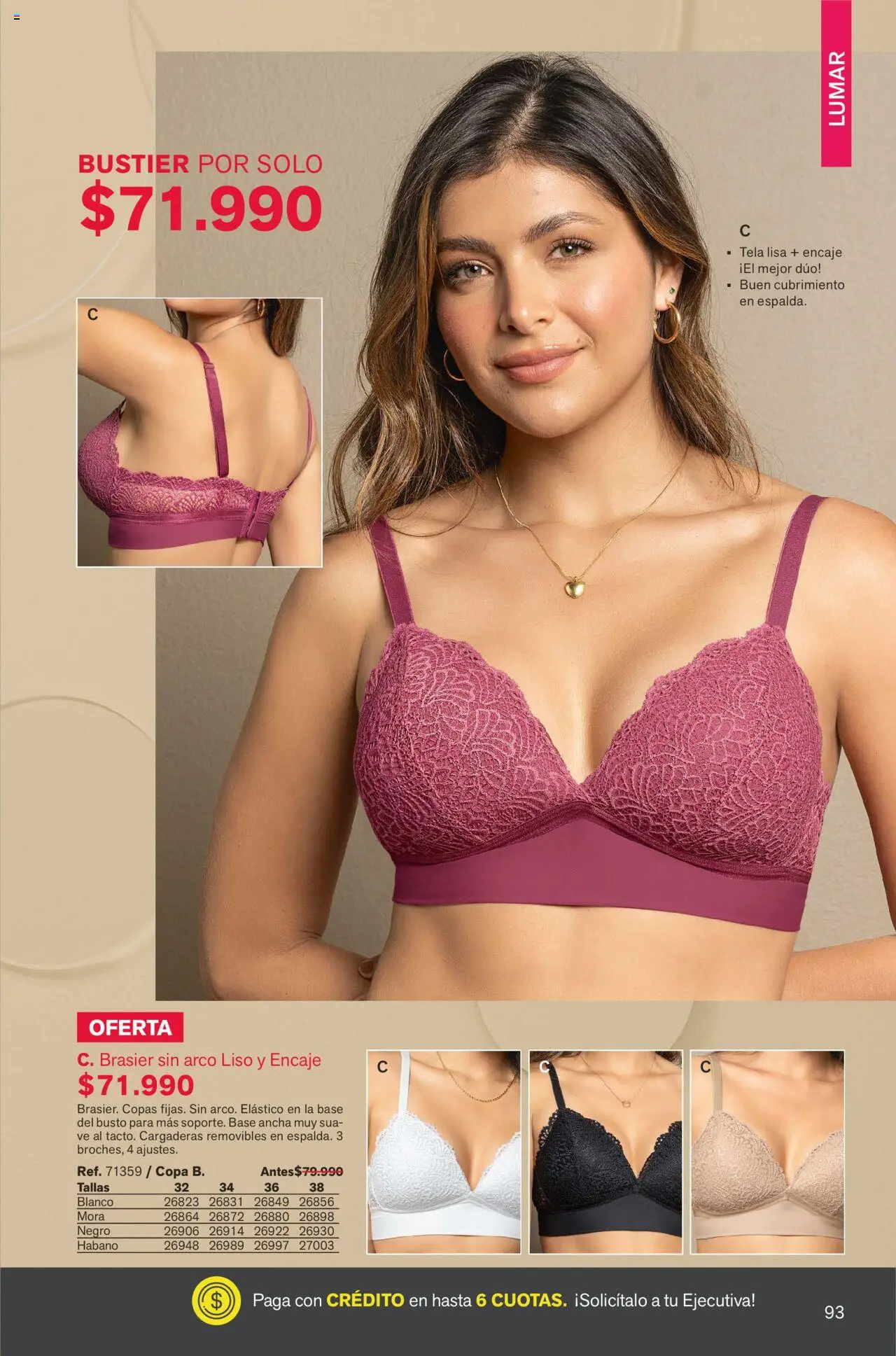 Leonisa revista - valida desde el 01.09.2025 | Página: 93 | Productos: Brasier, Mora