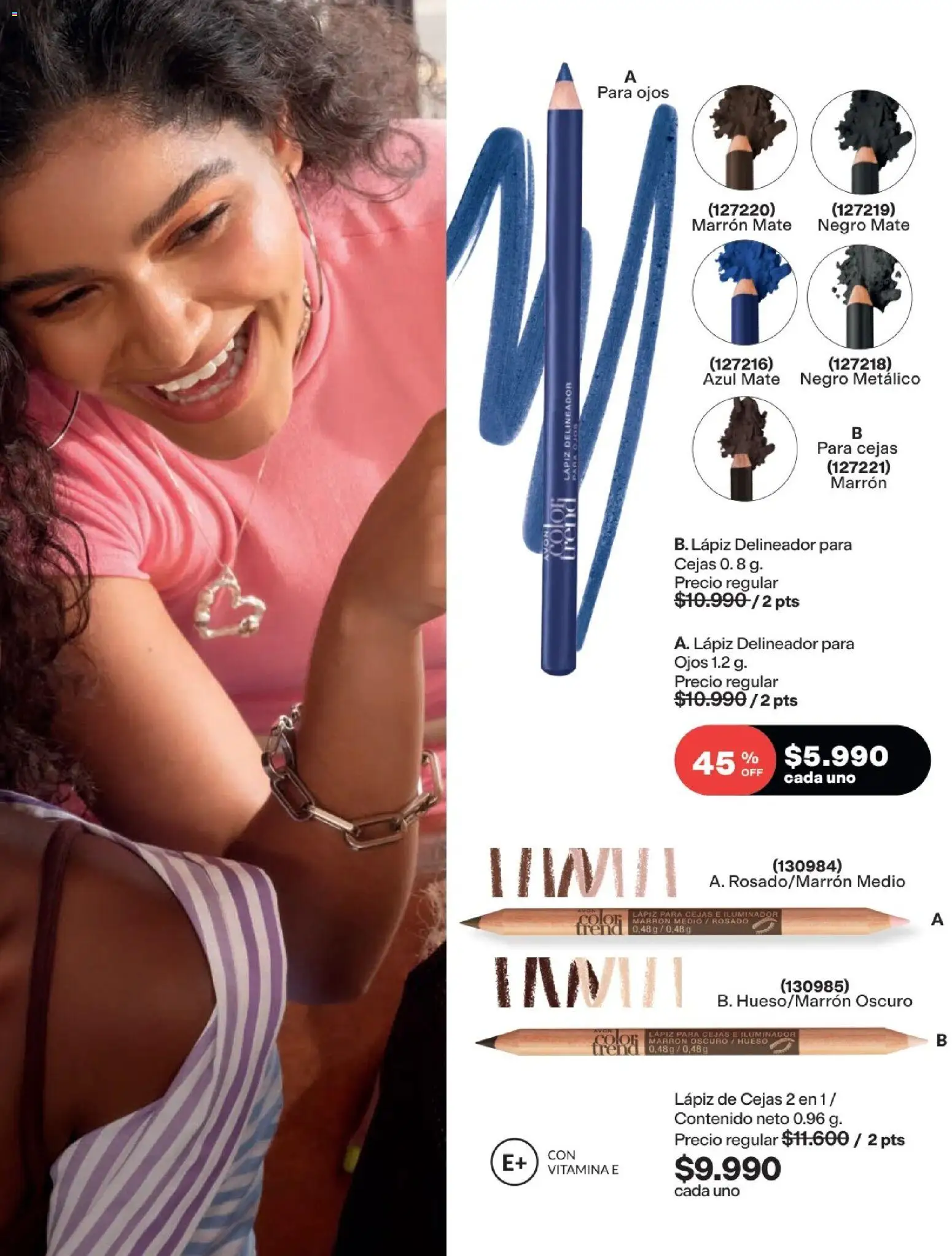 Avon revista - valida desde el 11.03.2026 | Página: 69 | Productos: Iluminador, Lápiz de cejas, Delineador
