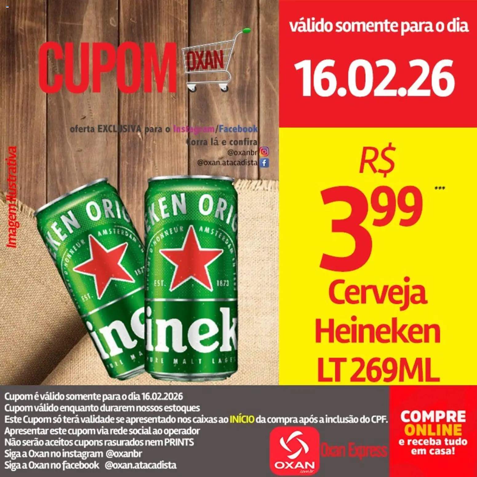 Oxan Atacadista Folheto - válido de 16.02.2026 | Página: 16 | Produtos: Cerveja, Heineken