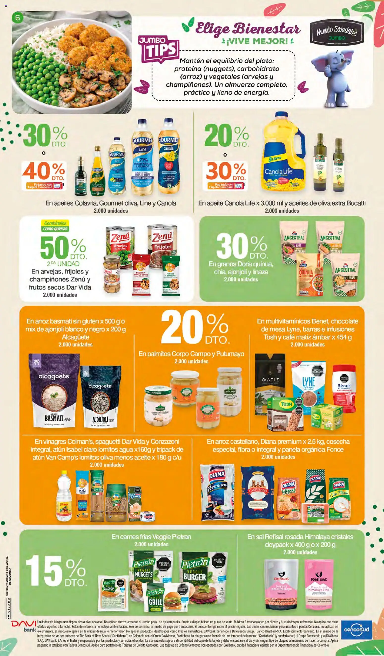 Jumbo revista - valida desde el 15.01.2026 | Página: 6 | Productos: Fríjoles, Arvejas, Banco, Maiz