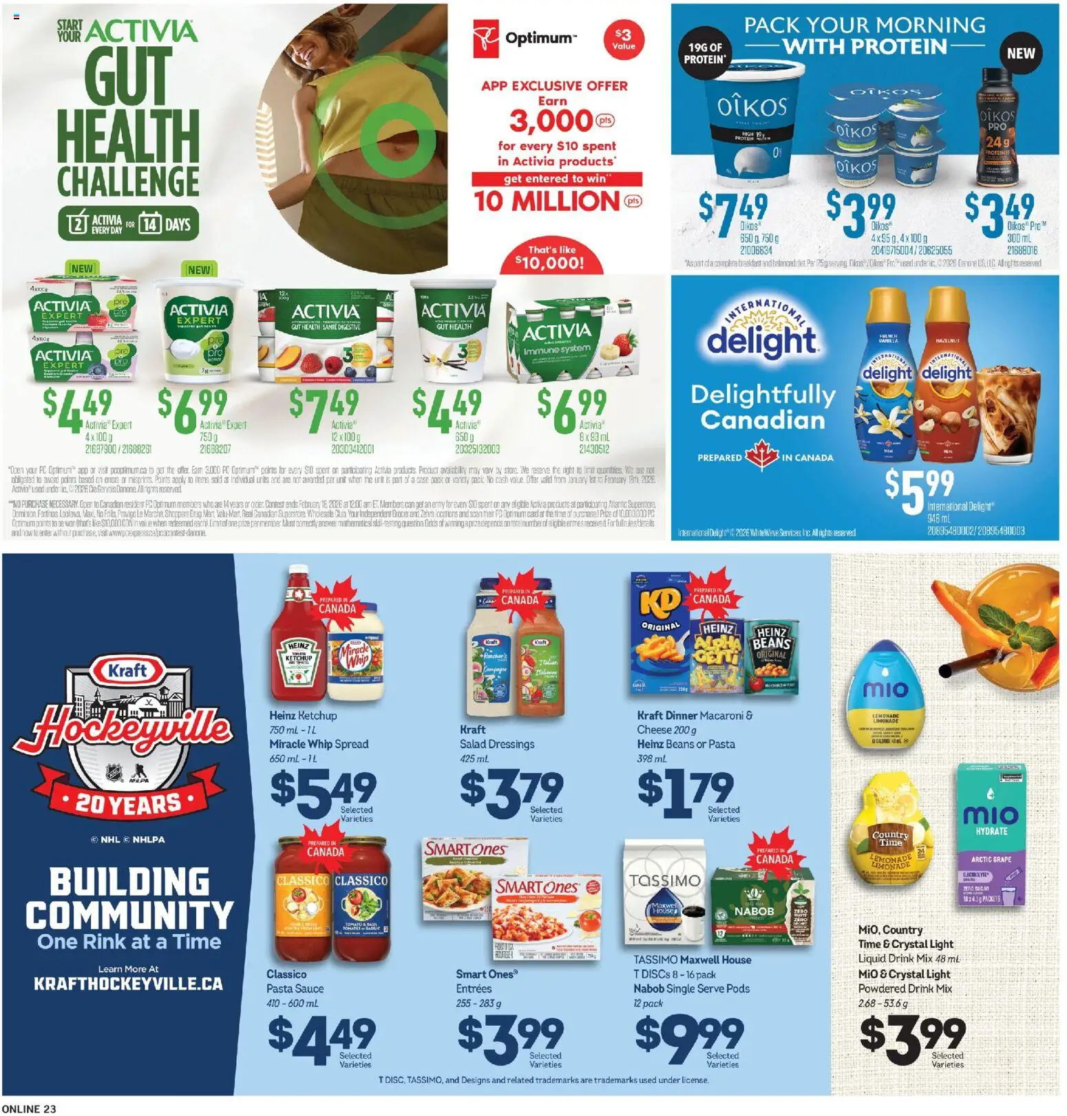 Fortinos flyer valid from 12.02.2026 | Page: 22 | Products: Ketchup, Salad, Case, Cheese