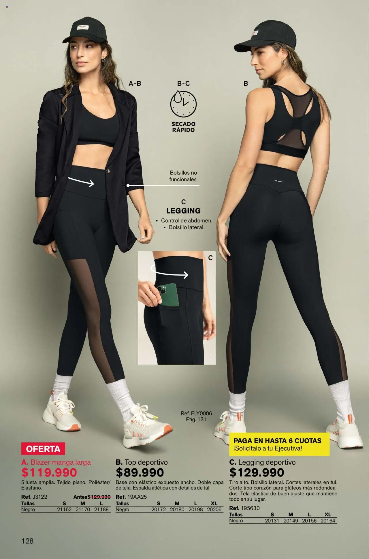 Leonisa revista - valida desde el 04.08.2025 | Página: 128 | Productos: Blazer, Top