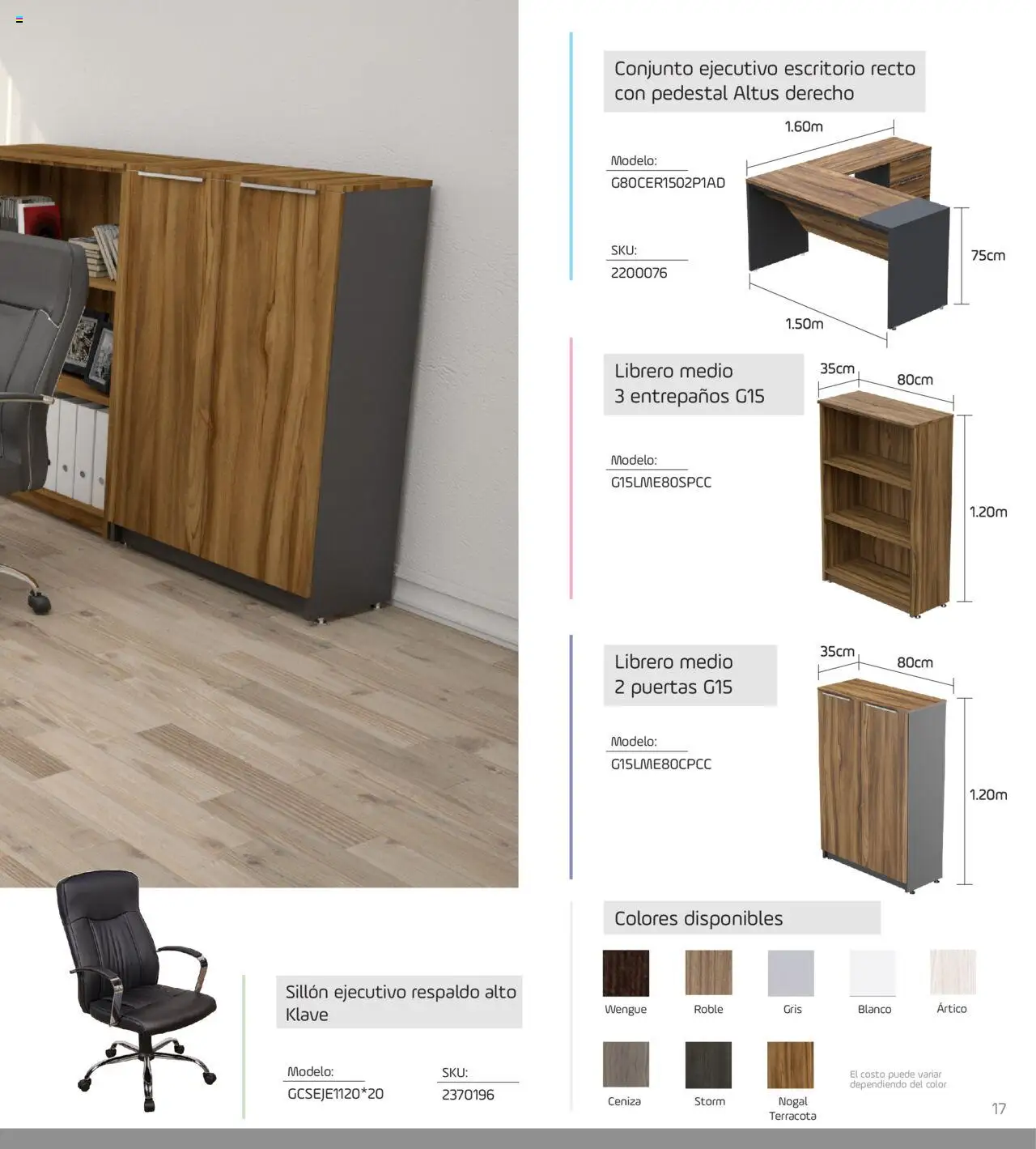 Nuevas ofertas de Ofix válidas en toda la República Mexicana desde el 17.08.2025. ¡Encuentra las mejores ofertas en Ofix - Catálogo Espacios! | Página: 17 | Productos: Sillón, Escritorio, Conjunto