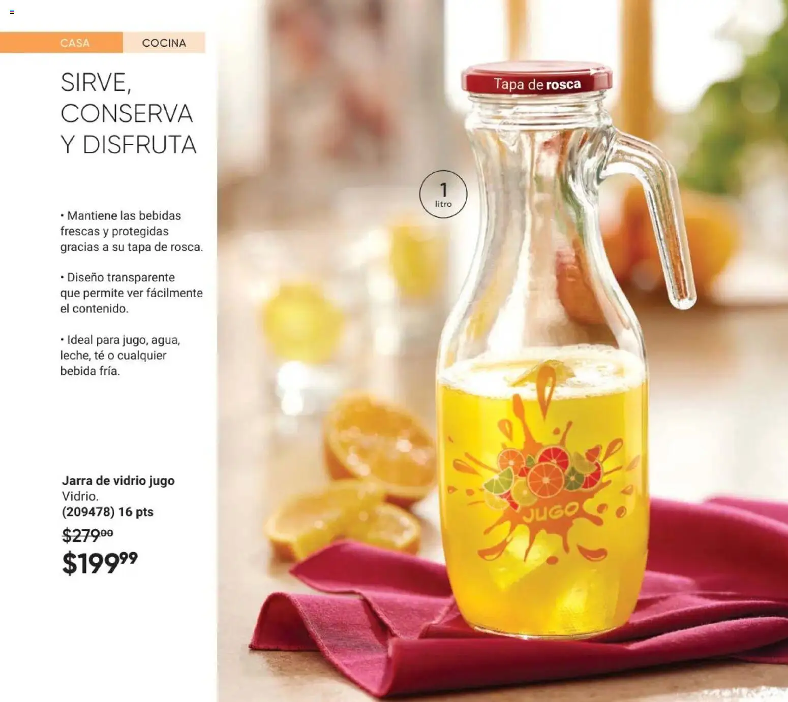 Nuevas ofertas de AVON válidas en toda la República Mexicana desde el 24.04.2026. ¡Encuentra las mejores ofertas en AVON Casa & Estilo 7 2026! | Página: 128 | Productos: Jugo, Cocina, Té, Jarra