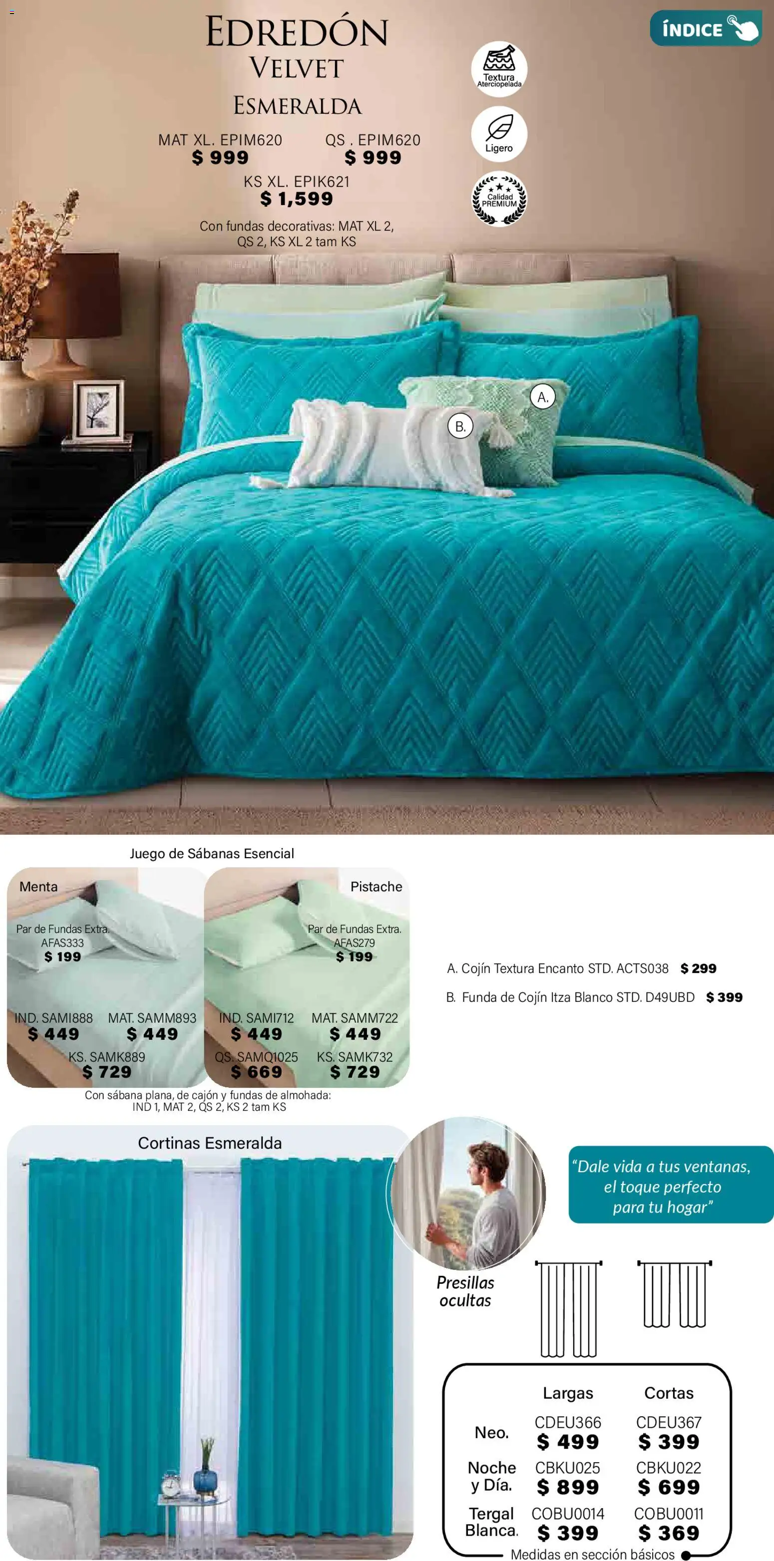 Nuevas ofertas de Colchas Concord válidas en toda la República Mexicana desde el 01.11.2025. ¡Encuentra las mejores ofertas en Colchas Concord Buen Fin! | Página: 365 | Productos: Juego, Funda, Almohada, Sabanas