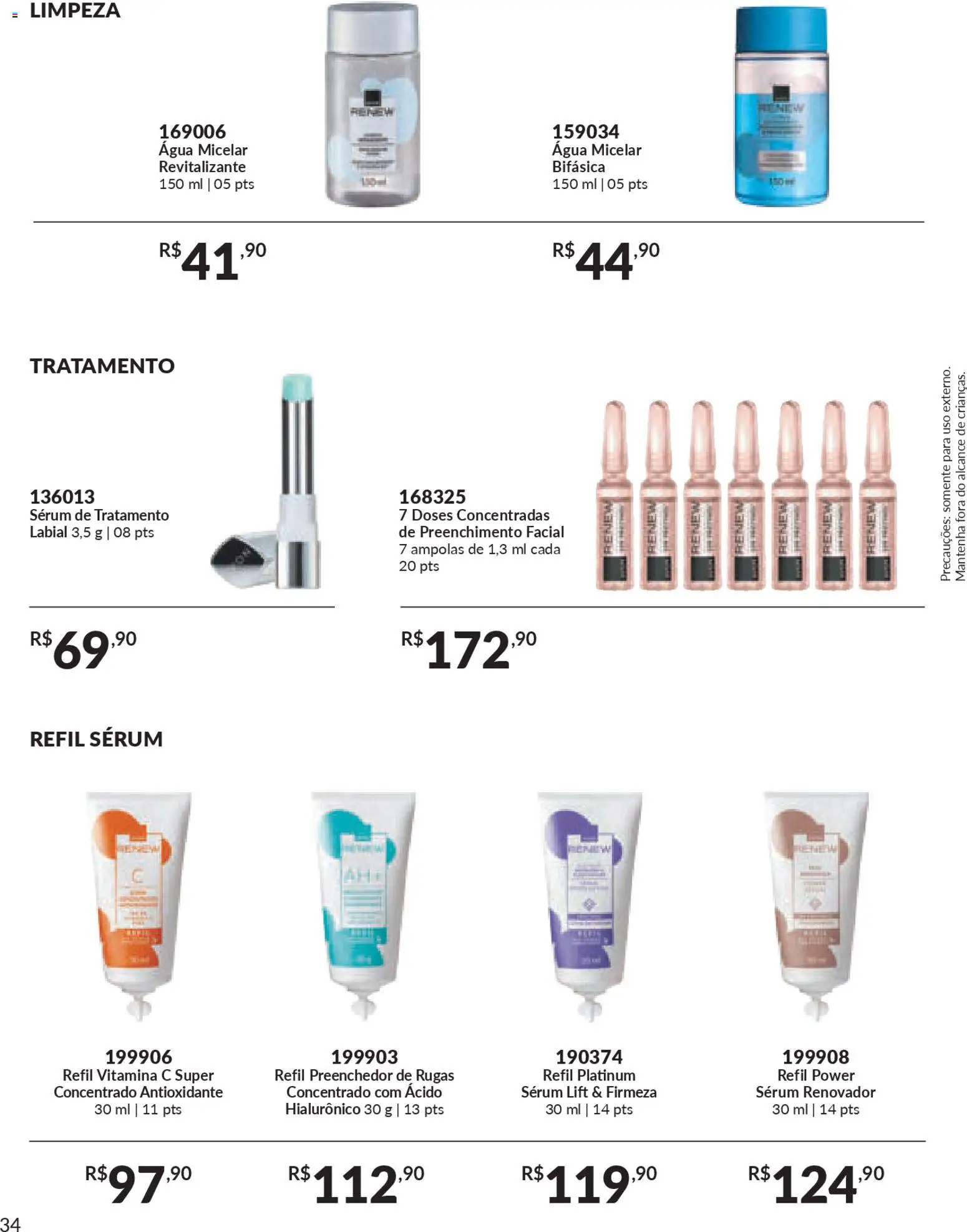 Avon Folheto - válido de 21.11.2025 | Página: 34 | Produtos: Água micelar, Sérum, Vitamina c