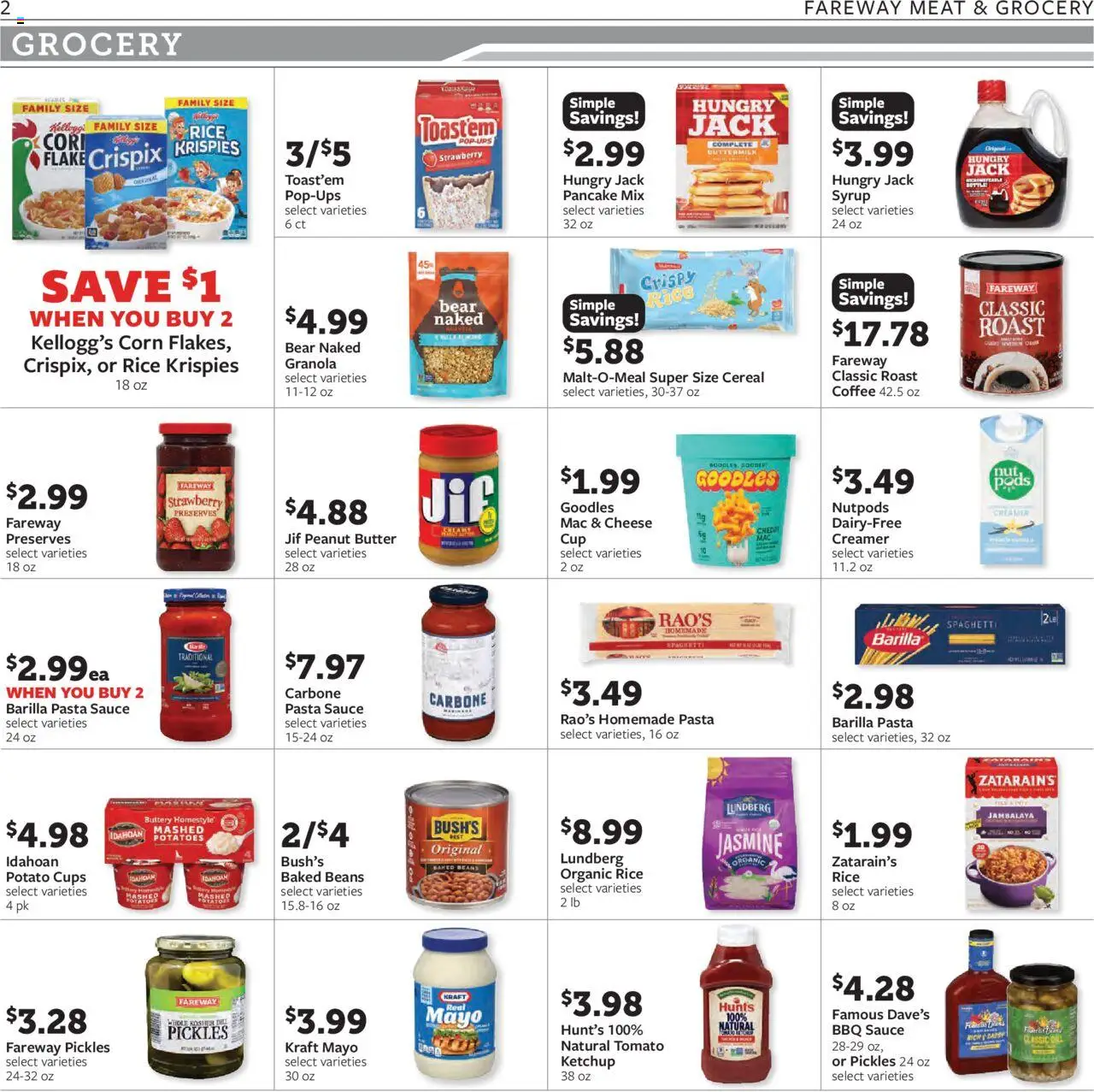Fareway Weekly Ad - valid from 08.09.2025 | Page: 2 | Products: Corn, Ketchup, Potatoes, Dill