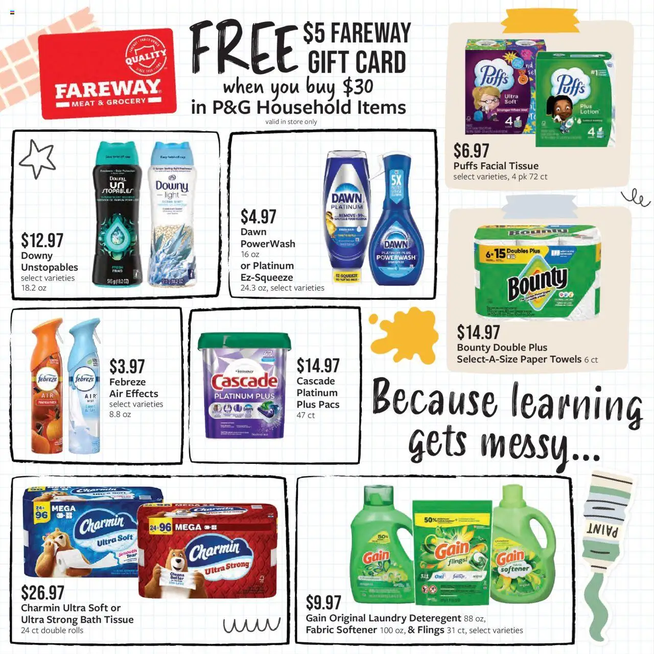 Fareway Weekly Ad - valid from 11.08.2025 | Page: 15 | Products: Bath, Fabric softener