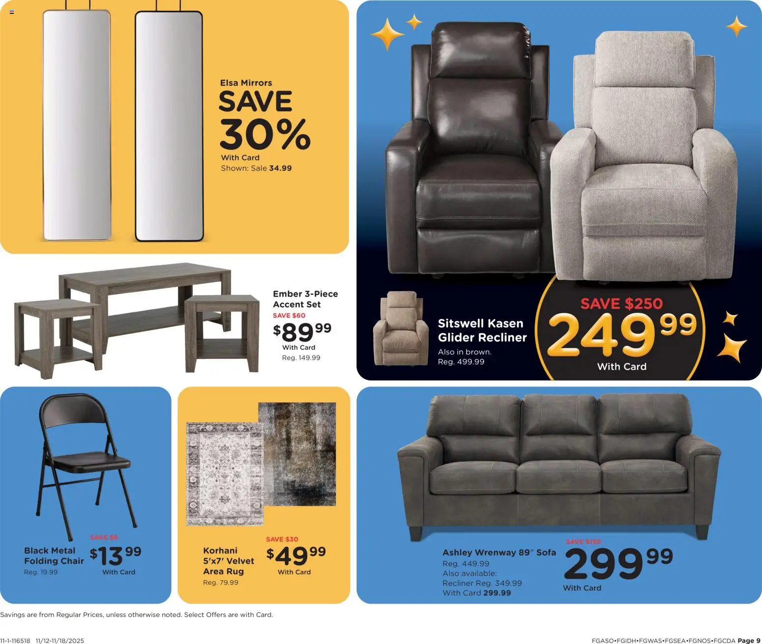 Fred Meyer Black Friday Deals - valid from 12.11.2025 | Page: 10 | Products: Sofa, Chair, Recliner
