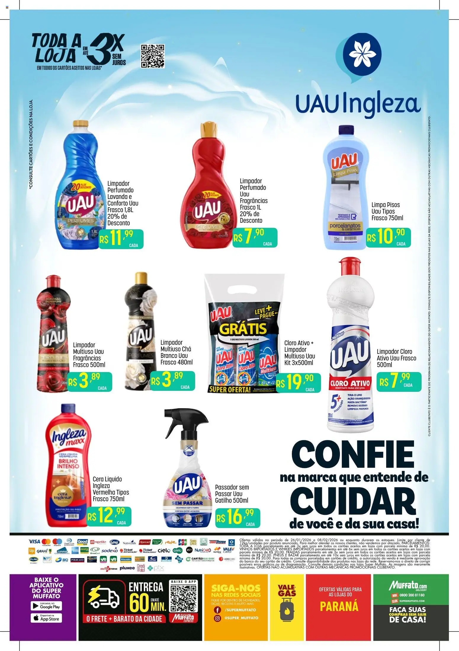 Super Muffato Folheto - válido de 26.01.2026 | Página: 2 | Produtos: Ferro, Cloro, Banco, Pneus