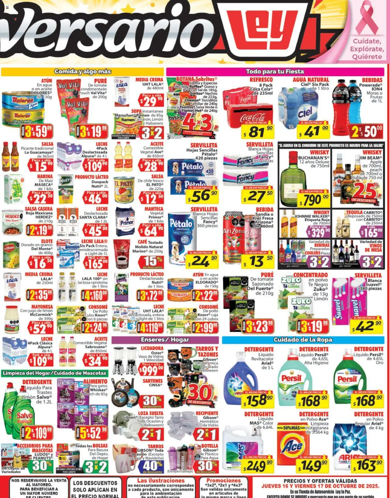 Nuevas ofertas de Casa Ley válidas en toda la República Mexicana desde el 16.10.2025. ¡Encuentra las mejores ofertas en Casa Ley - Folleto La Tradición de los Mejores Precios! | Página: 4 | Productos: Maíz, Sal, Limón, Caja