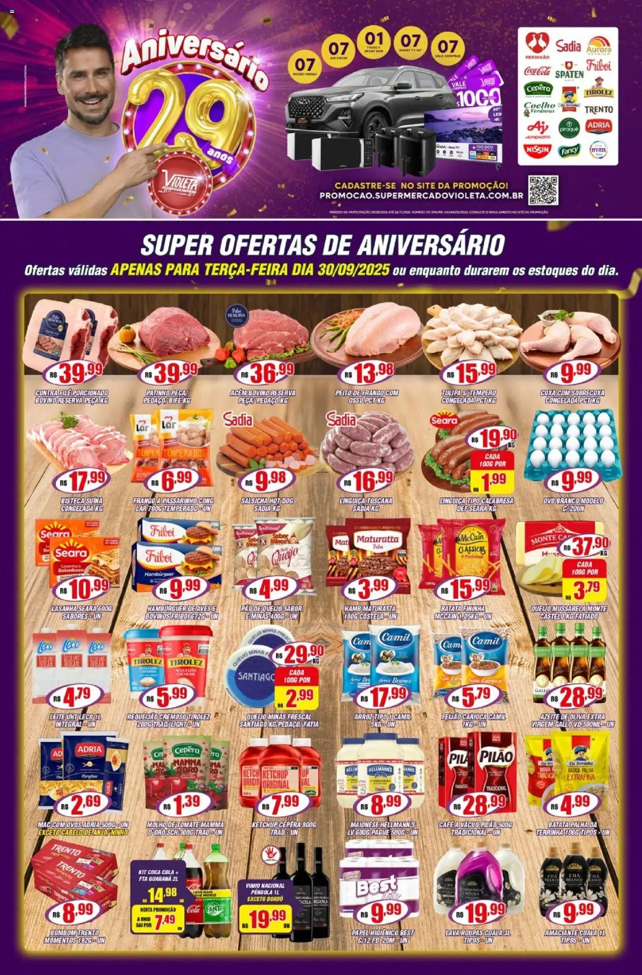 Violeta Supermercados Folheto - válido de 30.09.2025 | Página: 1 | Produtos: Feijão, Microondas, Lasanha, Azeite