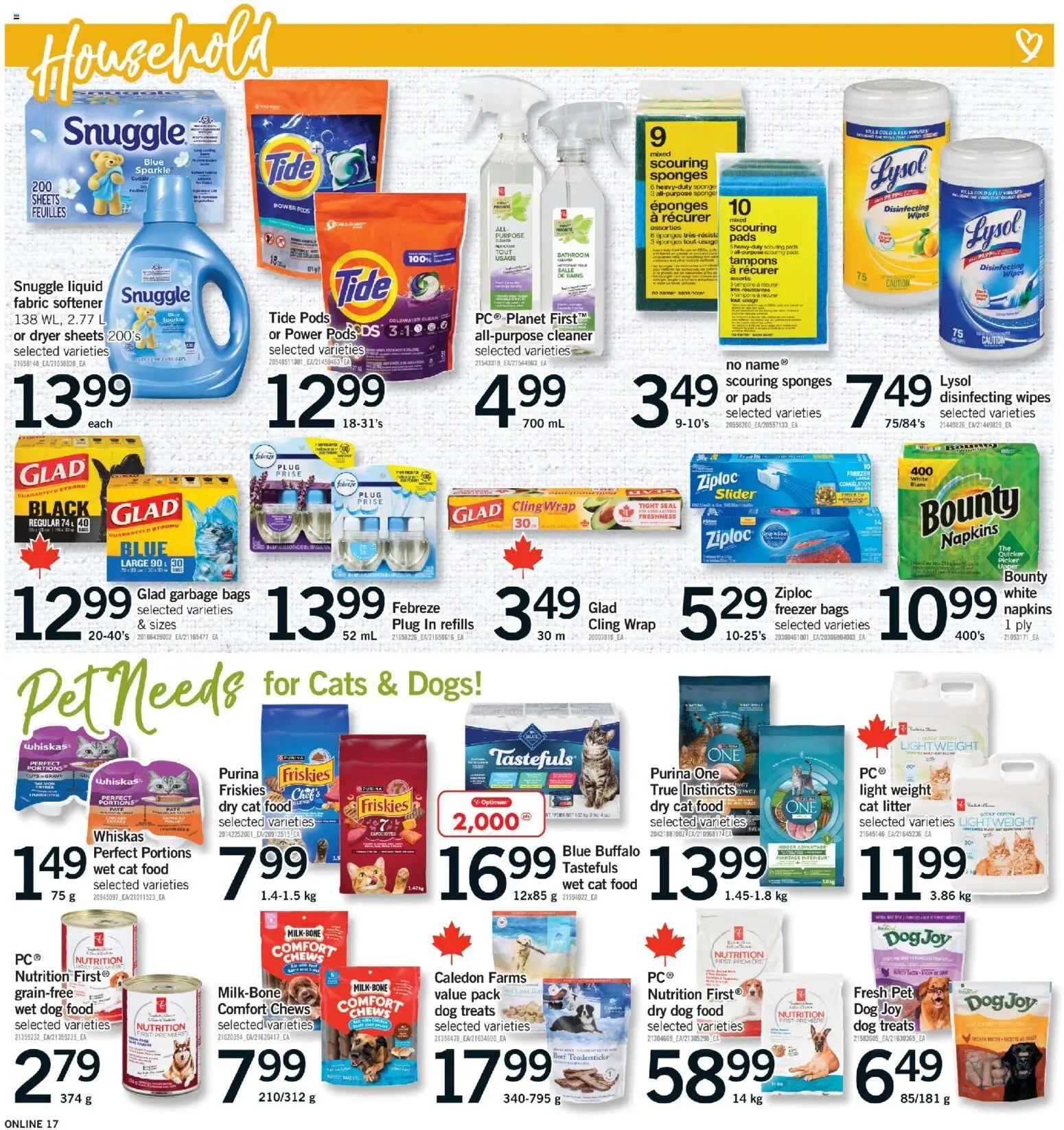 Fortinos flyer valid from 22.01.2026 | Page: 17 | Products: Freezer, Dryer, Sponge, Fabric softener