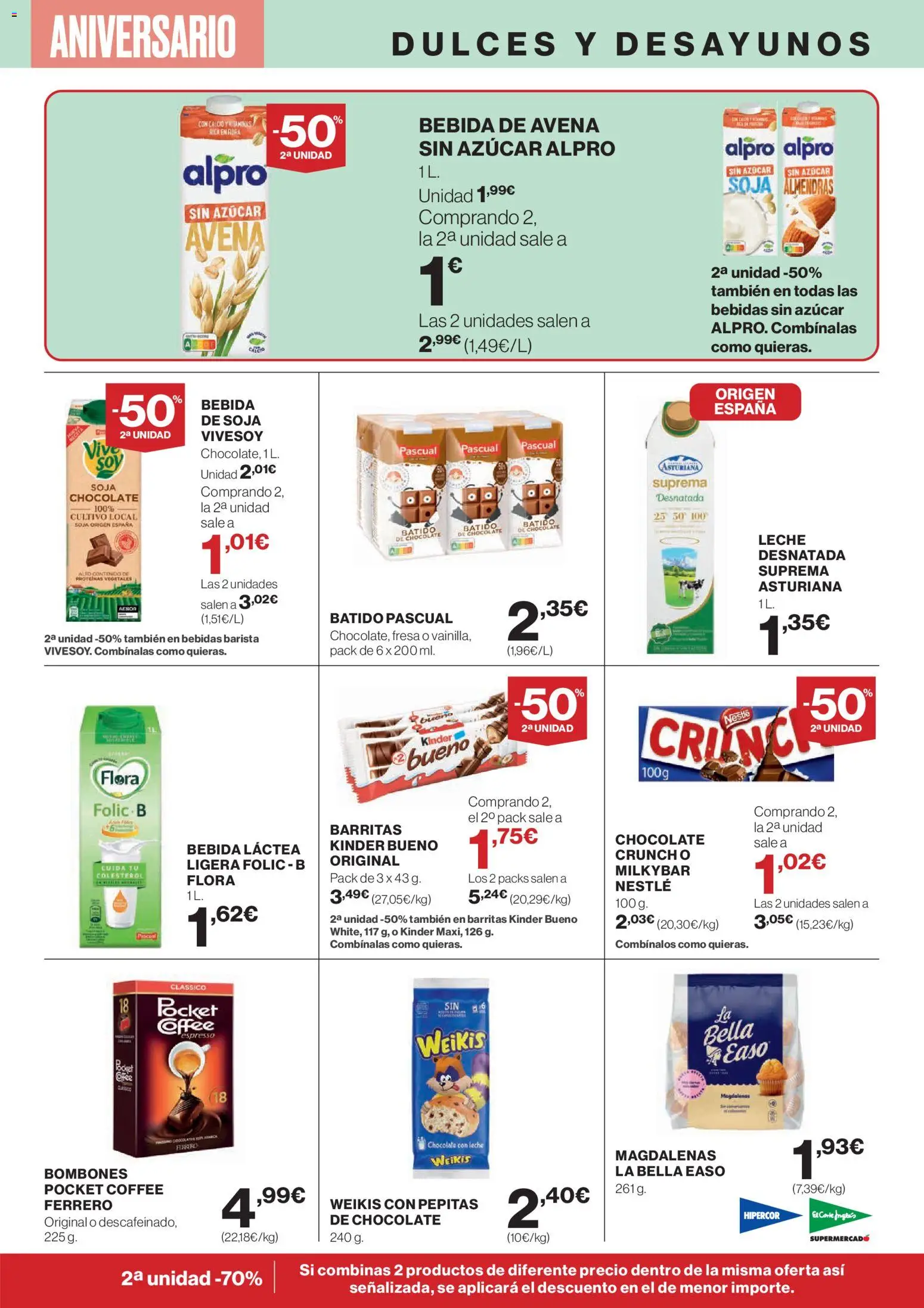 Nuevas ofertas de El Corte Inglés válidas en toda la República Mexicana desde el 23.10.2025. ¡Encuentra las mejores ofertas en El Corte - Catálogo Que necesitas hoy! | Página: 21 | Productos: Bombones, Azúcar, Leche, Dulces