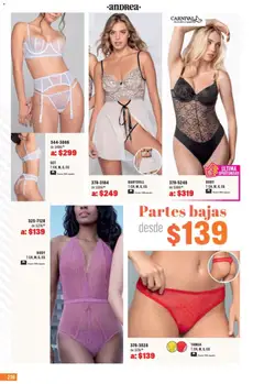 Vista previa de Andrea catálogo Outlet, nuevo folleto de la tienda, válido en México a partir del 05.04.2026 | Página: 236 | Productos: Algodón, Body