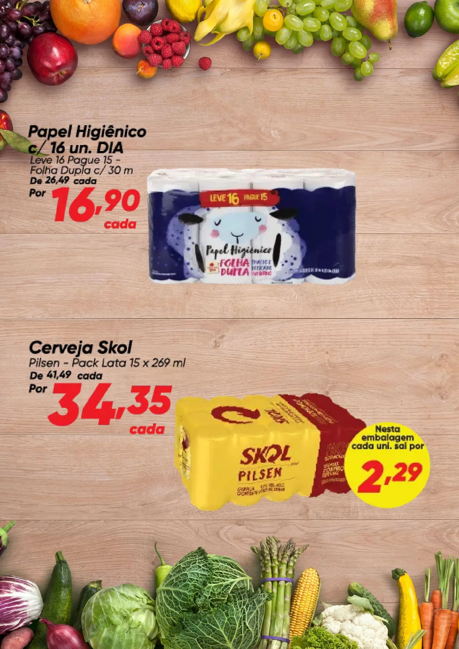 Dia Folheto - válido de 27.11.2025 | Página: 2 | Produtos: Cerveja, Sal, Papel higiênico