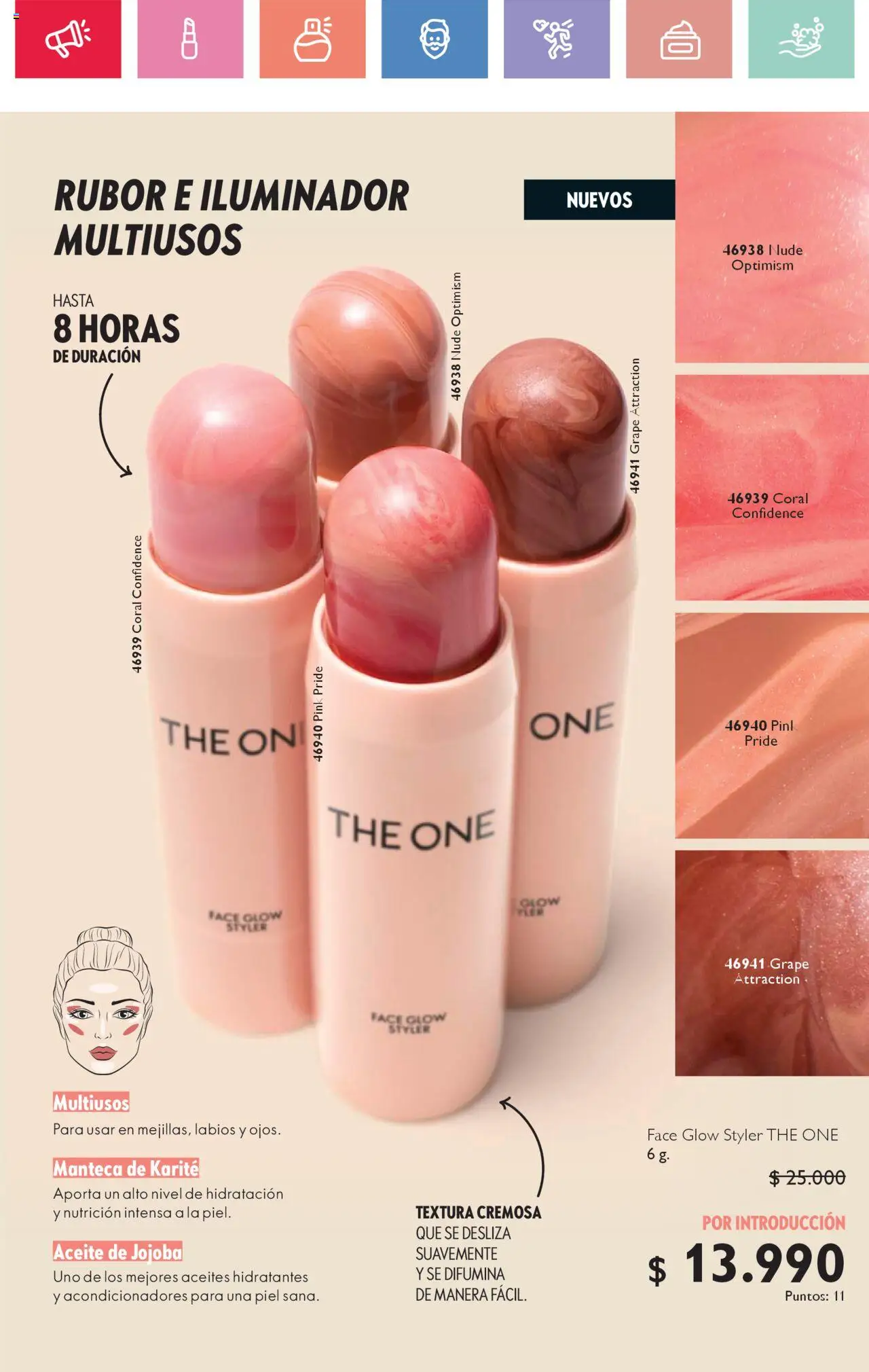 Oriflame catálogo │ válido desde el 21.06.2025 | Página: 11 | Productos: Manteca, Aceite, Iluminador, Rubor