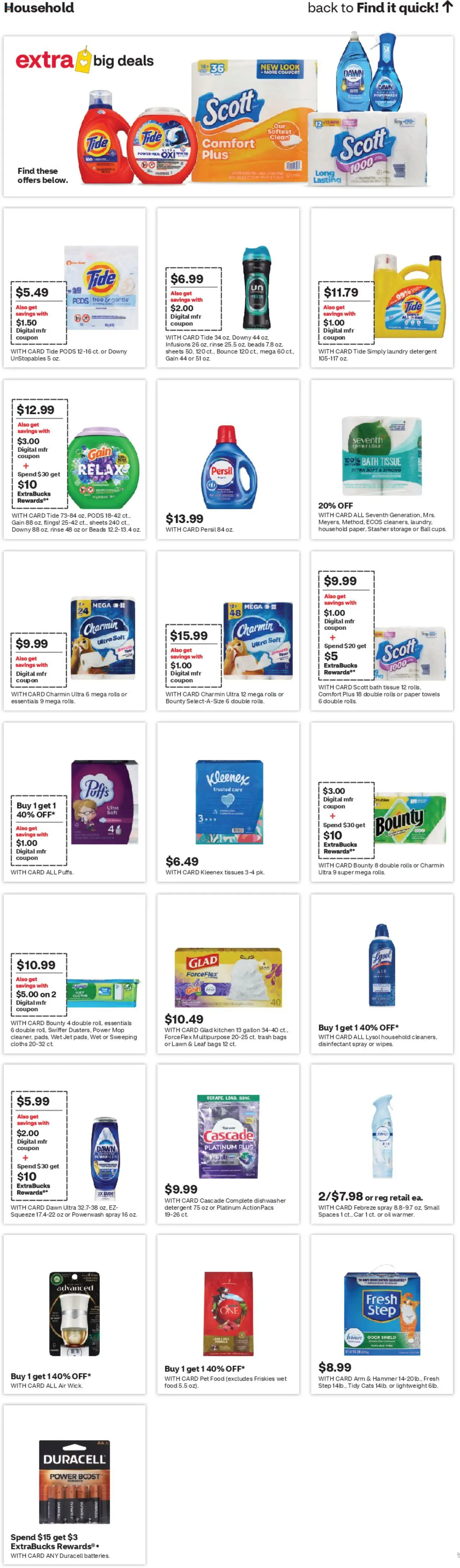 CVS Pharmacy Weekly Ad - WA - valid from 12.10.2025 | Page: 19 | Products: Hammer, Oil, Detergent, Dishwasher