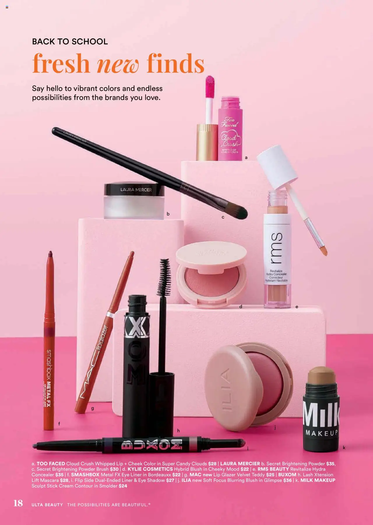 Ulta Beauty Weekly Ad - valid from 03.08.2025 | Page: 18 | Products: Concealer, Powder, Mascara, Cream