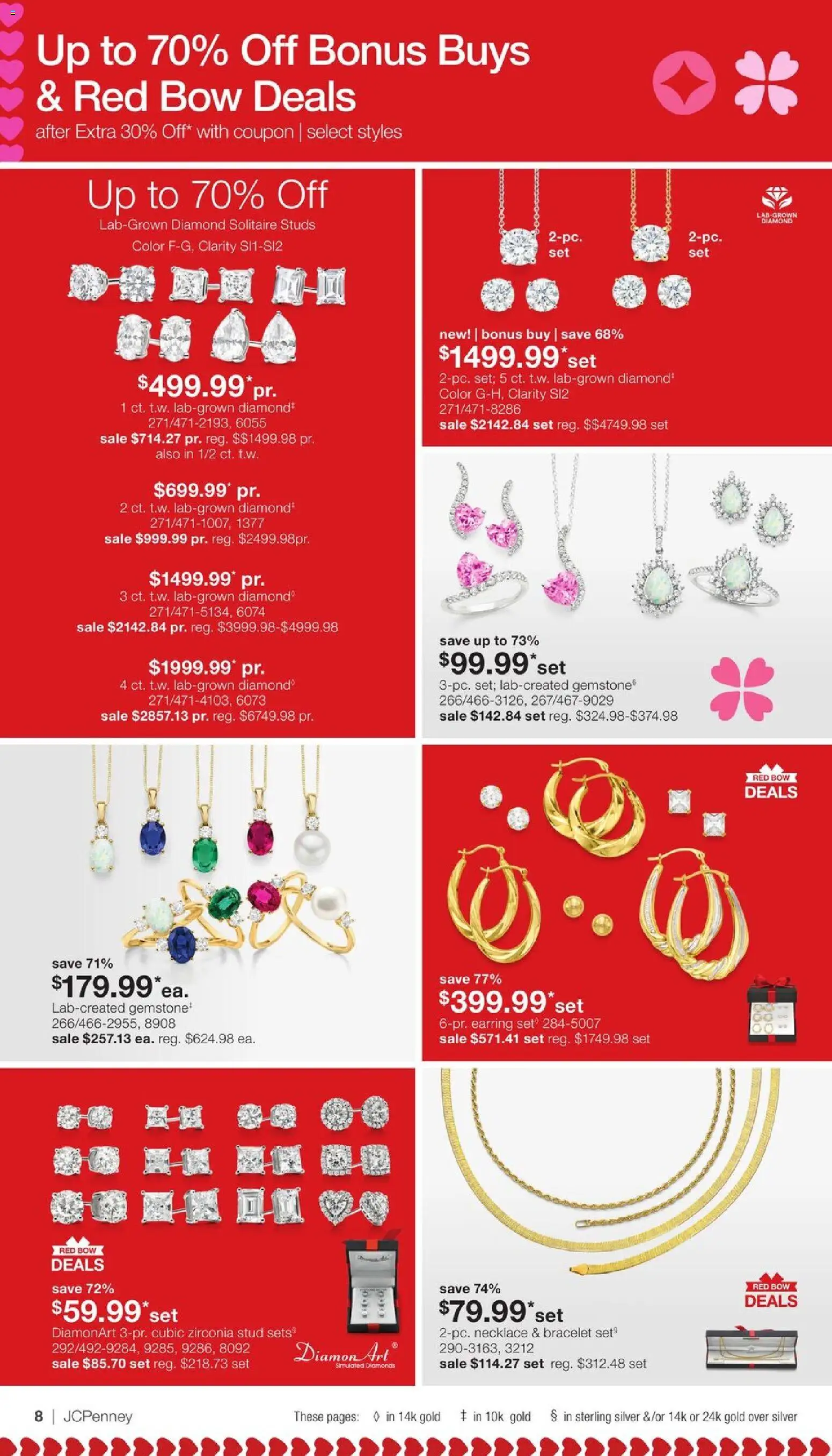 JCPenney Valentine’s Day Jewelry Sale - valid from 17.01.2026 | Page: 7 | Products: Bow