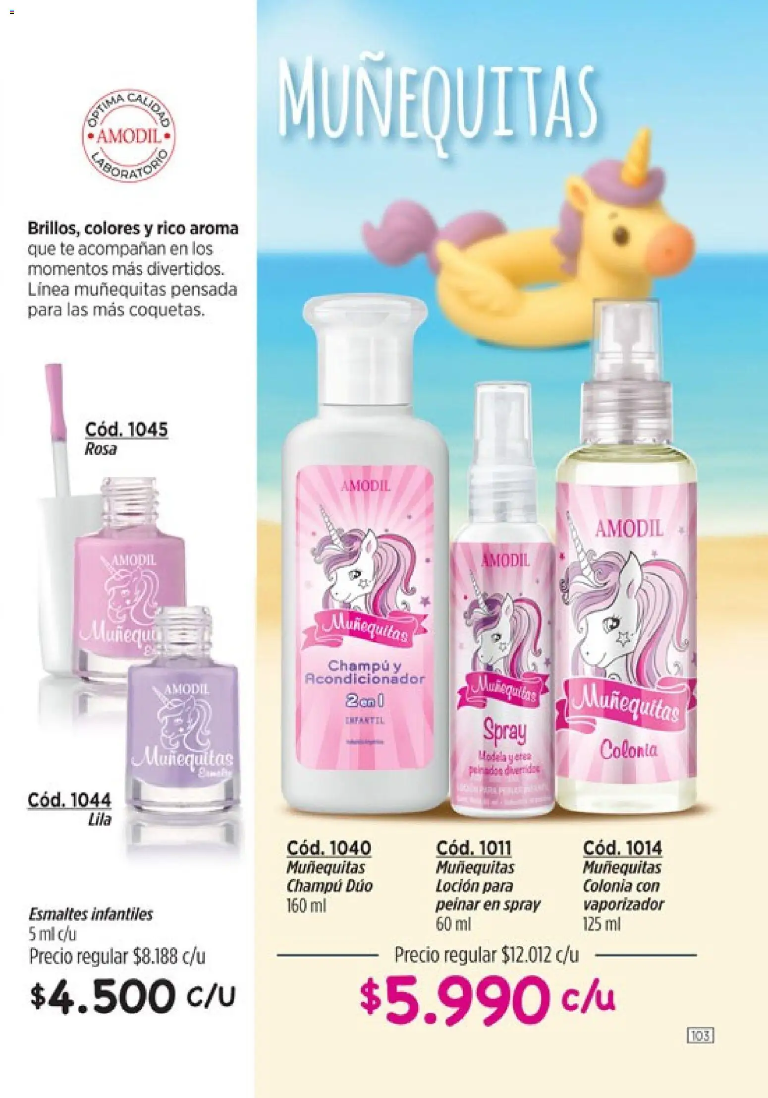 Catálogo Amodil Campaña 1/2026 │ válido desde el 01.01.2026 | Página: 103 | Productos: Champú, Acondicionador, Loción, Té