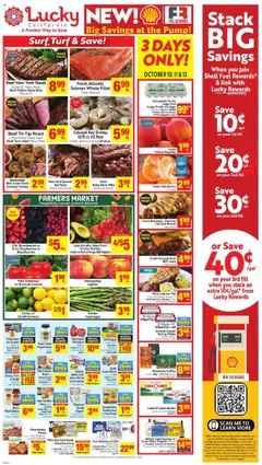 Preview of Lucky Supermarkets weekly ads valid from 08.10.2025 | Page: 1