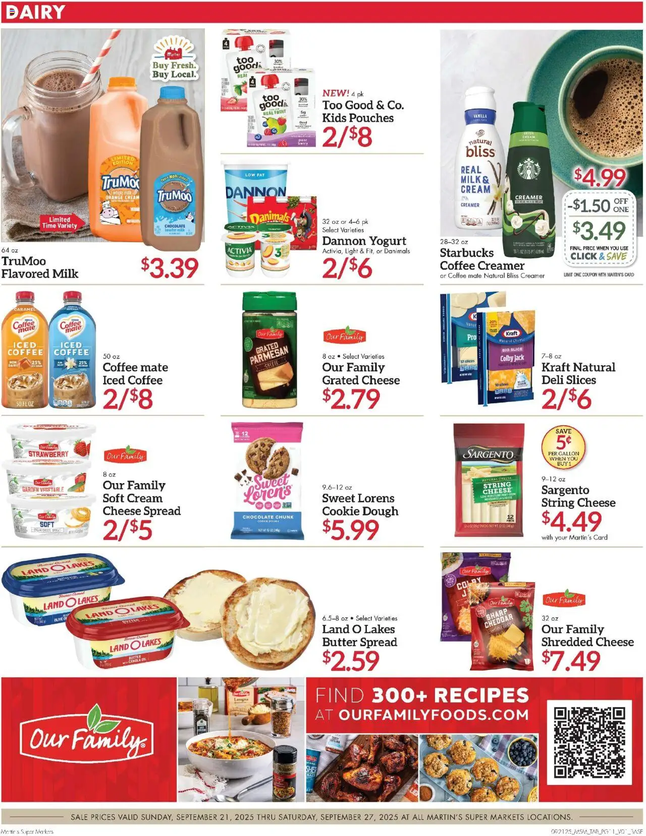 Martin’s Weekly Ad - valid from 21.09.2025 | Page: 11 | Products: Milk, Cheese, Chocolate, Cream