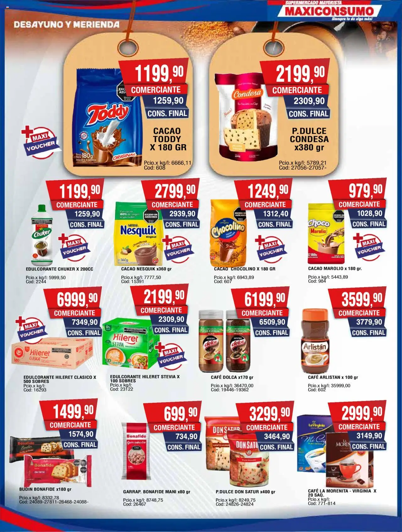 Maxiconsumo ofertas │ válido desde el 15.09.2025 | Página: 9 | Productos: Mate, Budín, Mani, Pan