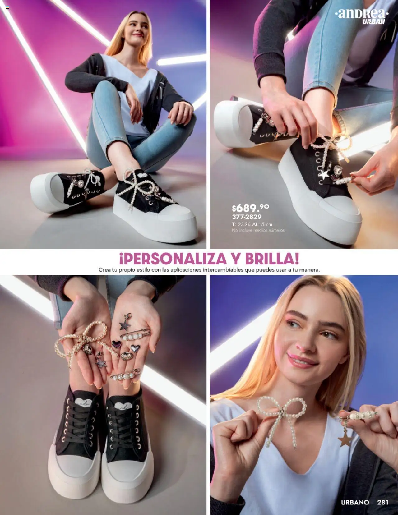 Nuevas ofertas de Andrea válidas en toda la República Mexicana desde el 24.08.2025. ¡Encuentra las mejores ofertas en Andrea - Catálogo Calzado Dama! | Página: 273