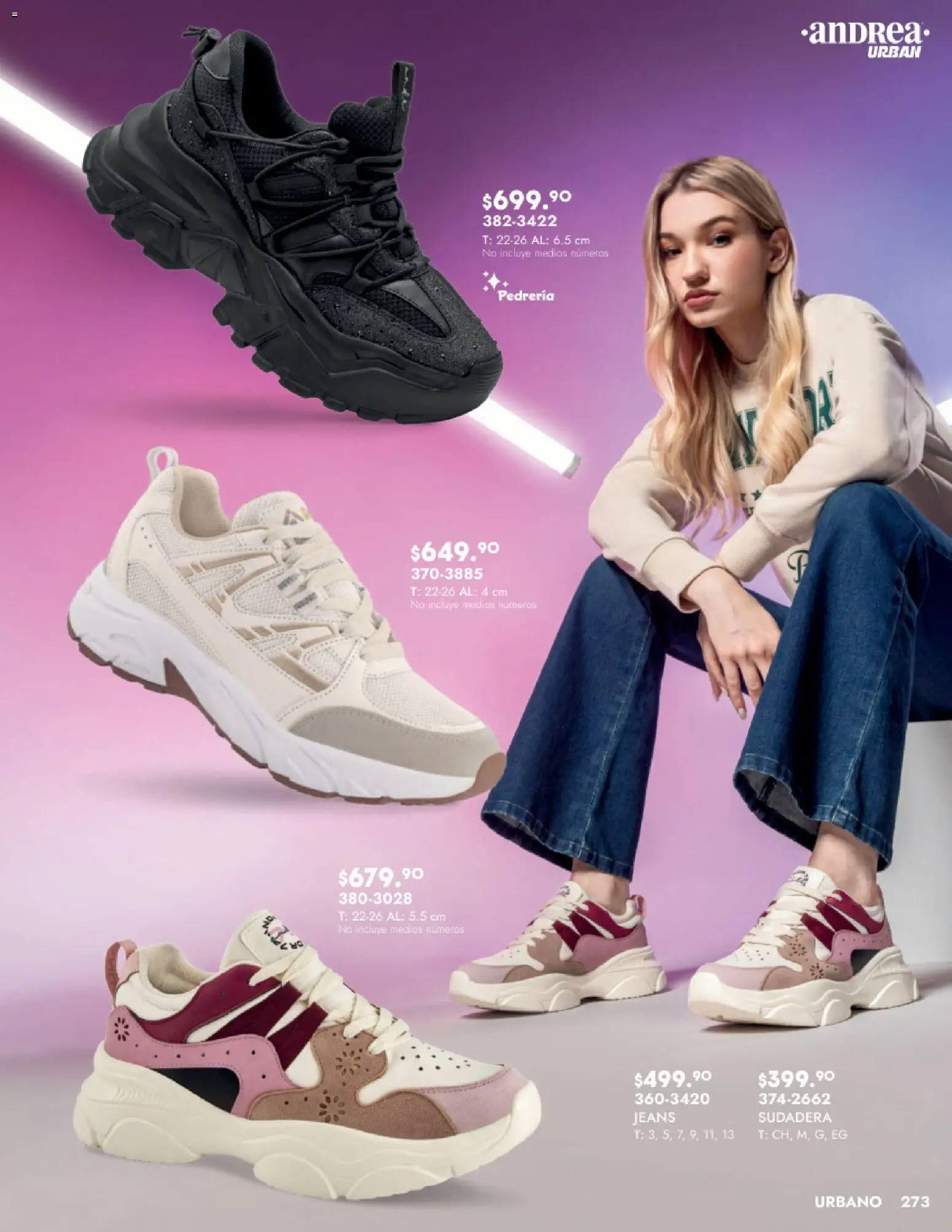 Nuevas ofertas de Andrea válidas en toda la República Mexicana desde el 24.08.2025. ¡Encuentra las mejores ofertas en Andrea - Catálogo Calzado Dama! | Página: 273