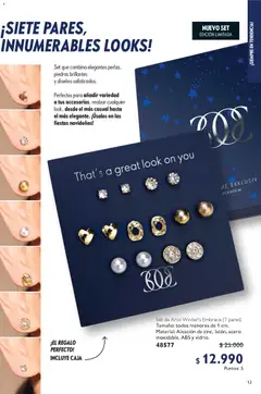 Oriflame catálogo válido desde el 06.12.2025 | Página: 13 | Productos: Caja, Aros