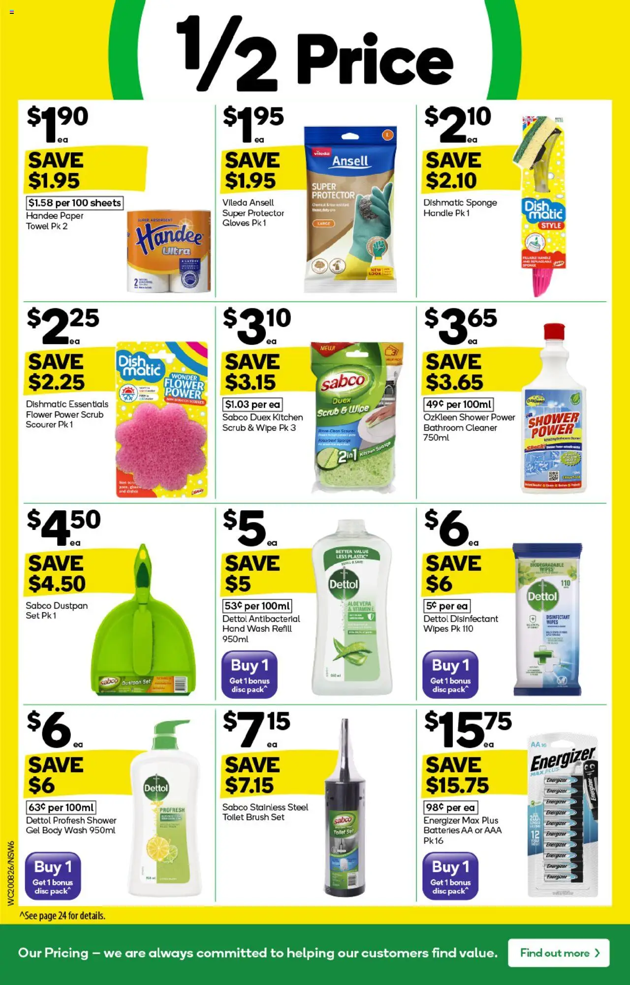 Woolworths catalogue - valid from 20.08.2025 | Page: 6 | Products: Toilet, Dustpan, Vitamin, Bathroom