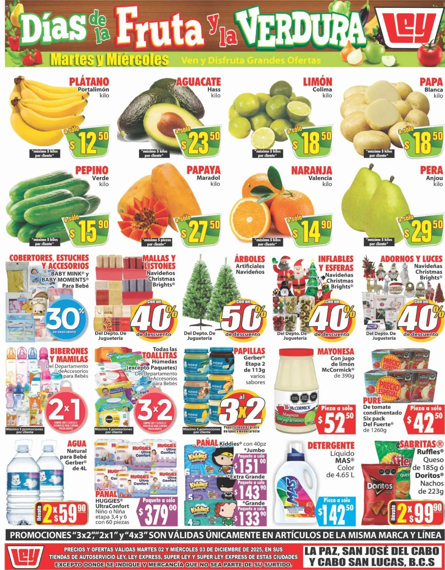 Nuevas ofertas de Casa Ley válidas en toda la República Mexicana desde el 02.12.2025. ¡Encuentra las mejores ofertas en Casa Ley folleto Autoservicio! | Página: 1 | Productos: Plátano, Mayonesa, Queso, Jugo
