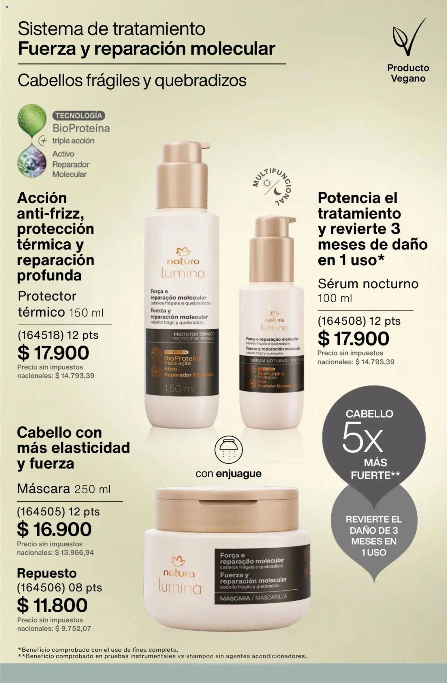 Catálogo Natura Ciclo 1/2026 │ válido desde el 06.01.2026 | Página: 236 | Productos: Mascarilla, Serum, Shampoo, Térmica