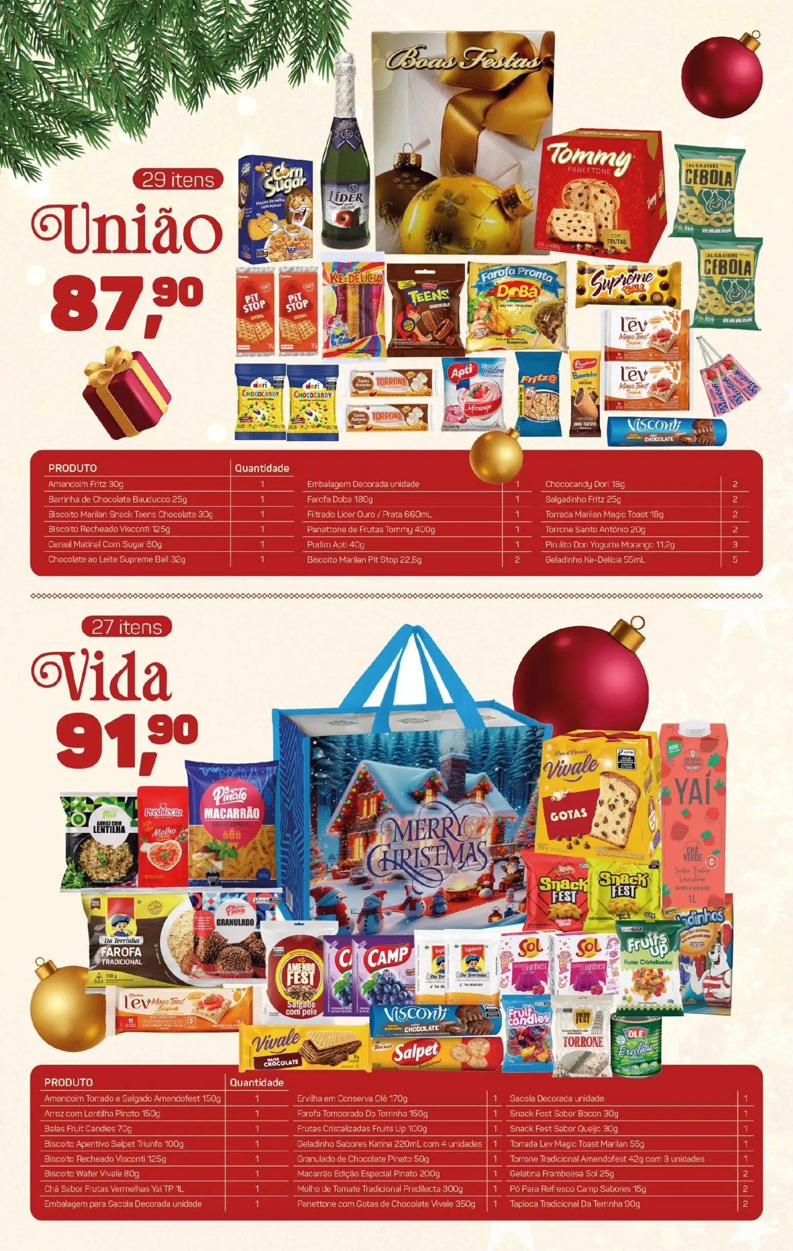 Supermercados São Vicente Folheto - válido de 24.10.2025 | Página: 4 | Produtos: Amendoim, Tapioca, Macarrão, Biscoito recheado