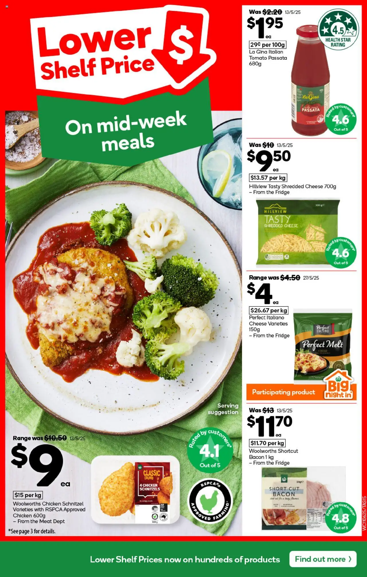 Woolworths catalogue - valid from 11.06.2025 | Page: 15 | Products: Shelf, Bacon, Cheese, Fridge