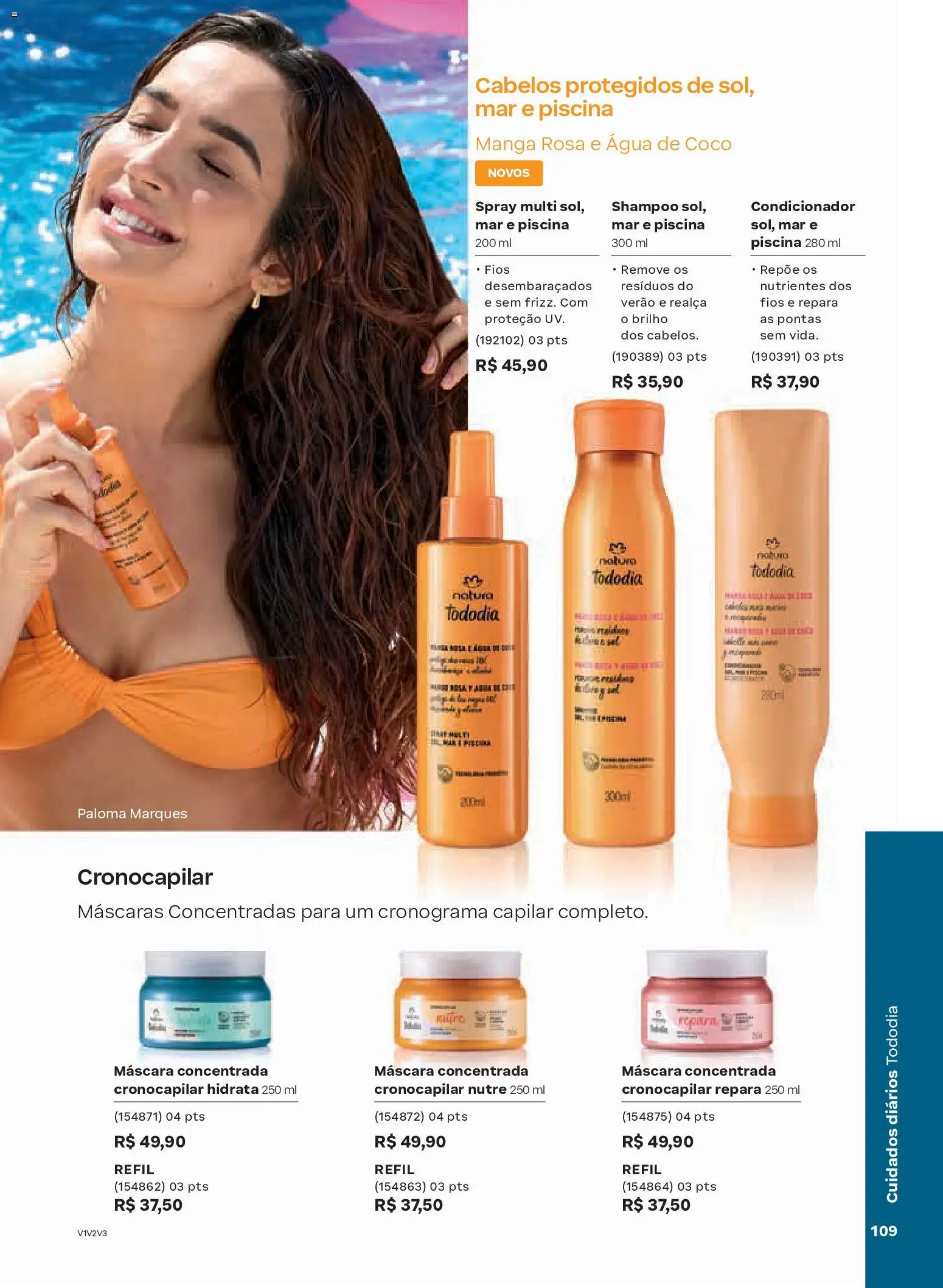 Natura Folheto - válido de 13.01.2026 | Página: 109 | Produtos: Coco, Shampoo, Condicionador, Água de coco