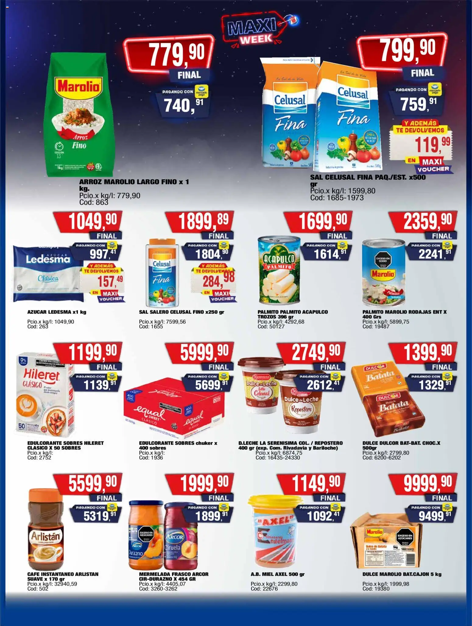 Maxiconsumo ofertas │ válido desde el 10.11.2025 | Página: 15 | Productos: Durazno, Edulcorante, Leche, Mermelada