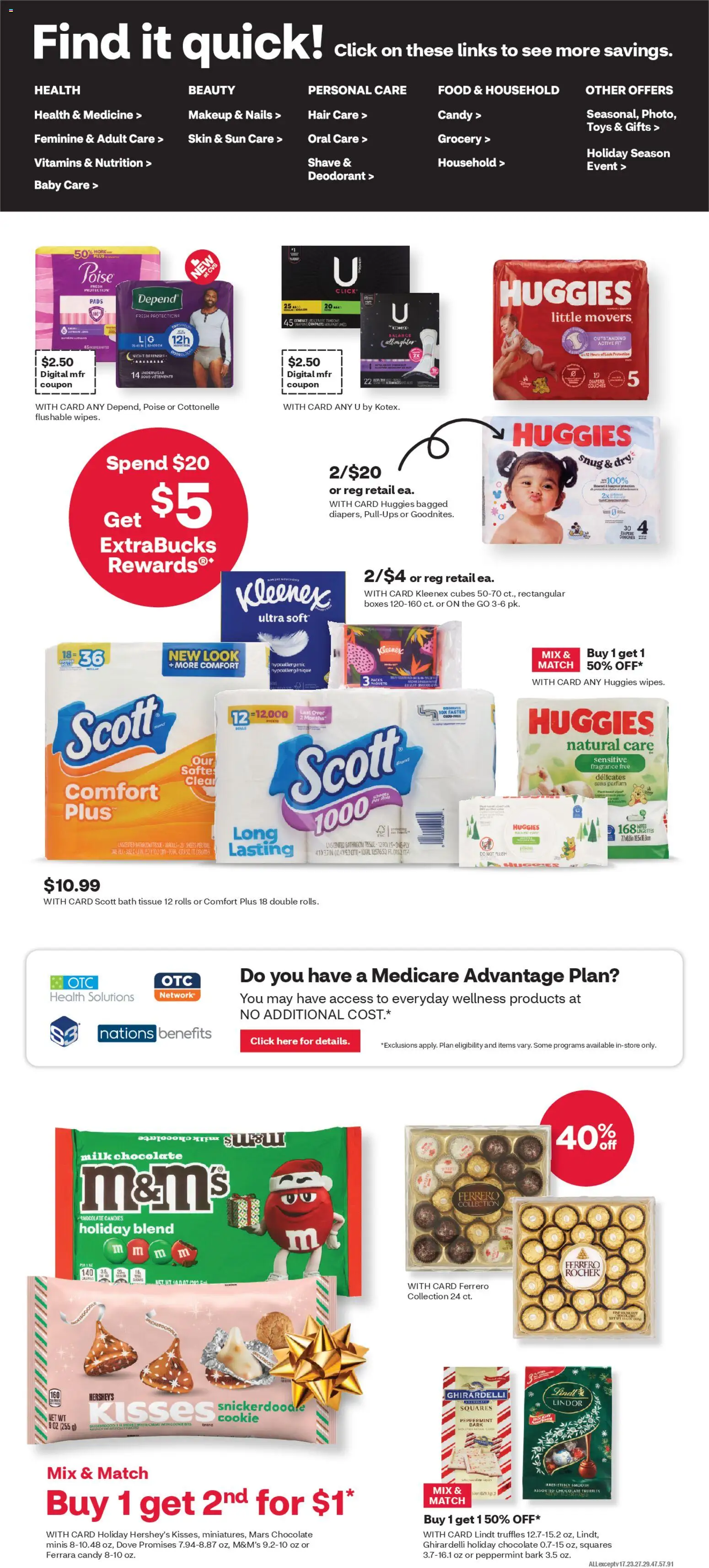 CVS Pharmacy Weekly Ad - CA - valid from 23.11.2025 | Page: 4 | Products: Peppermint, Fragrance, Milk, Chocolate