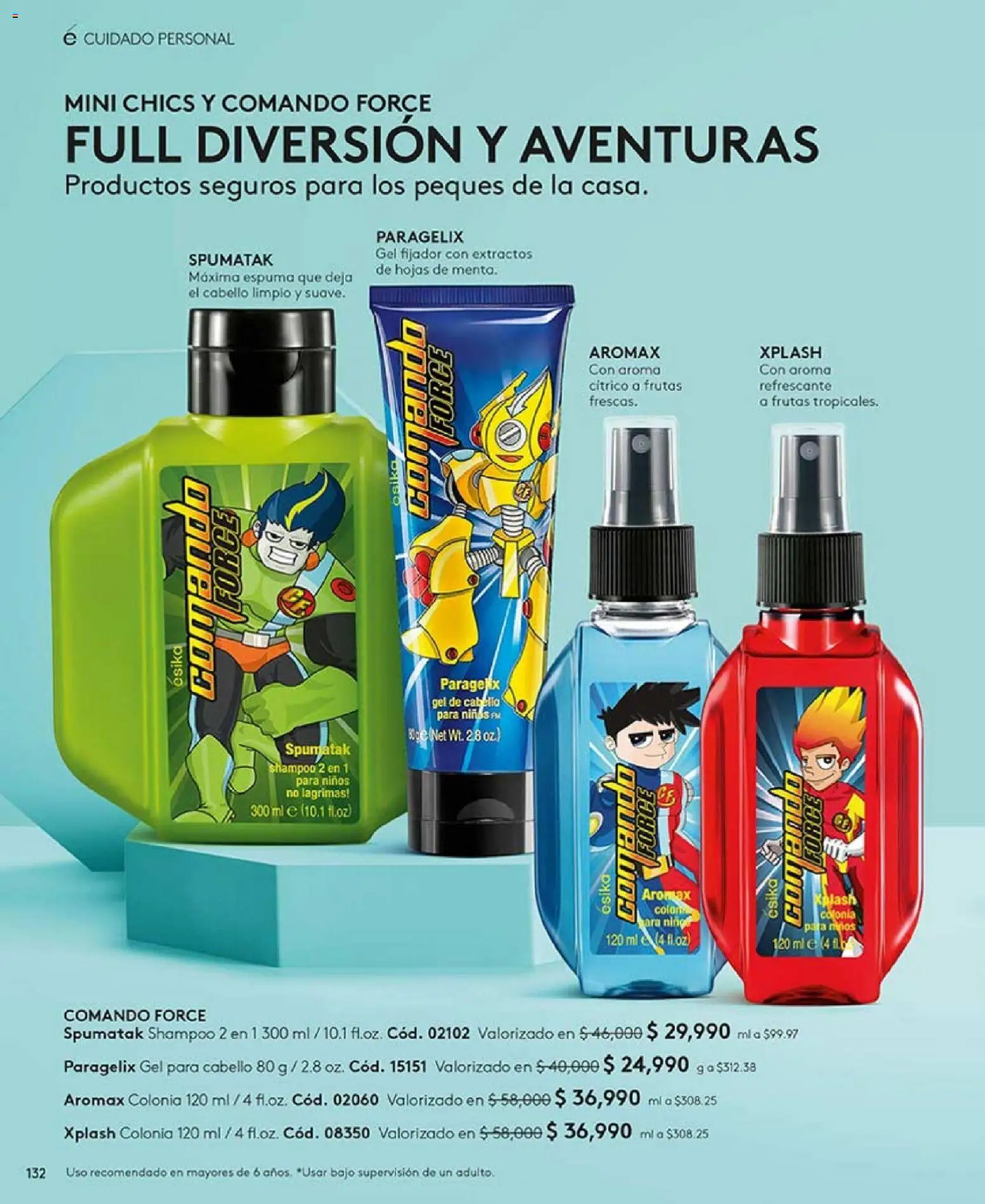 Ésika revista - valida desde el 01.01.2026 | Página: 132 | Productos: Espuma, Fijador, Shampoo