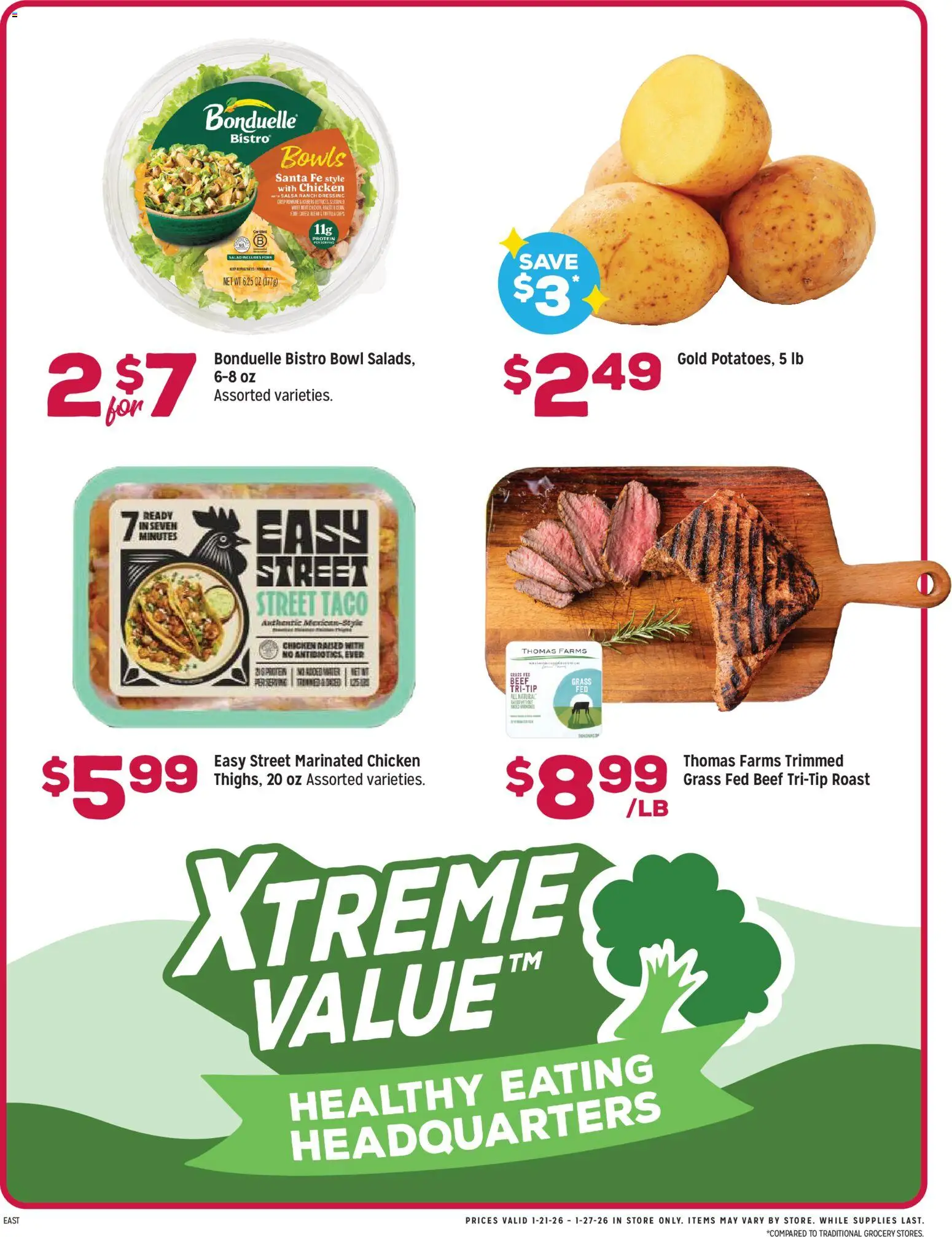 Grocery Outlet Weekly Ad - OH - valid from 21.01.2026 | Page: 2 | Products: Beef, Salad