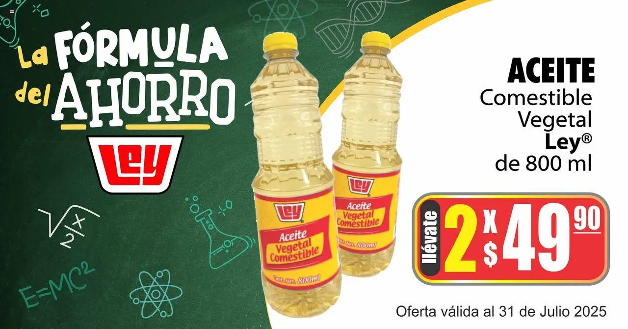 Nuevas ofertas de Casa Ley válidas en toda la República Mexicana desde el 30.07.2025. ¡Encuentra las mejores ofertas en Casa Ley - Folleto - La Fórmula del Ahorro ! | Página: 2 | Productos: Aceite