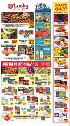Preview of Lucky Supermarkets weekly ads valid from 18.02.2026