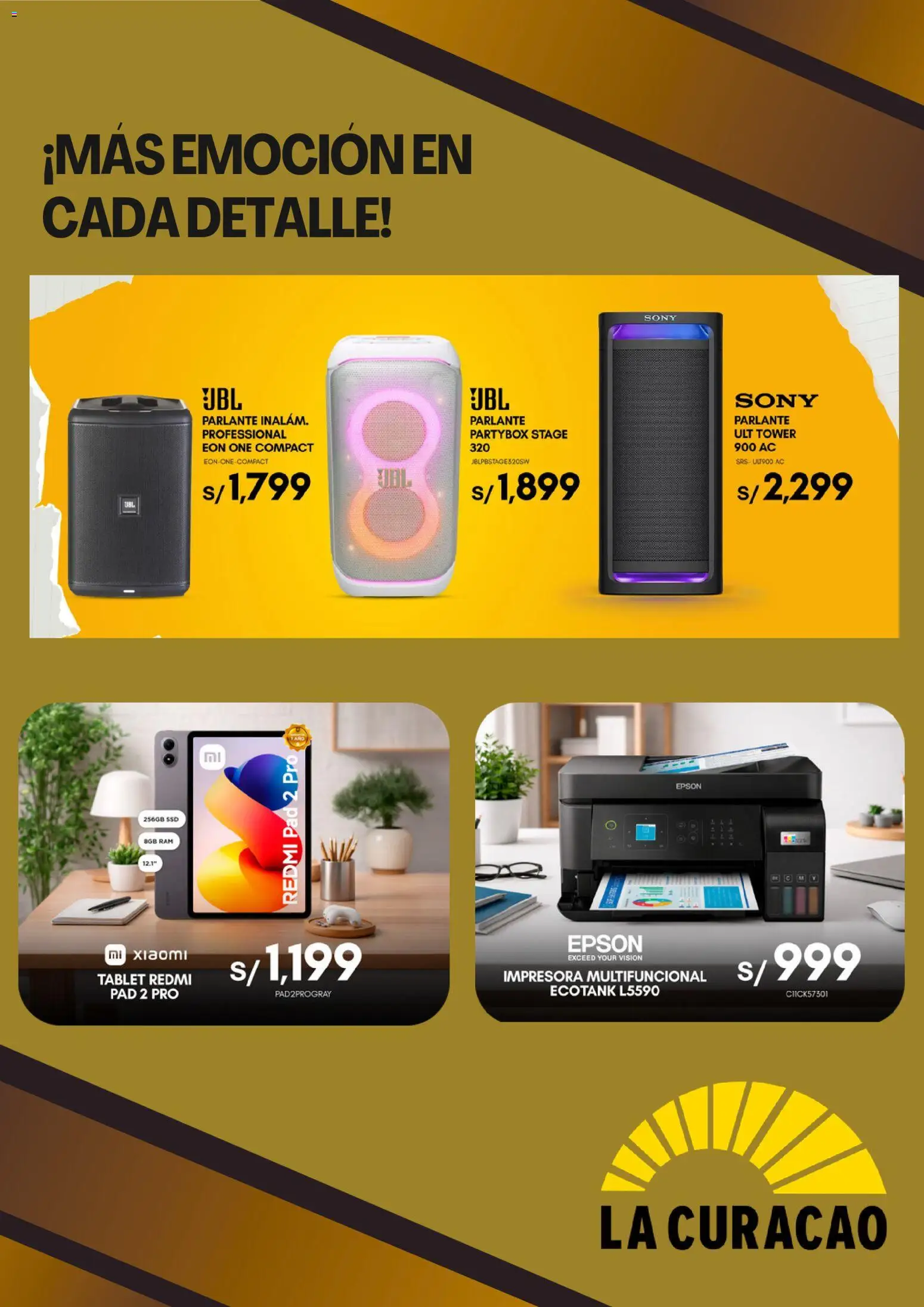 Catálogo La Curacao válido desde 16.03.2026 | Página: 5 | Productos: Impresora, Parlante