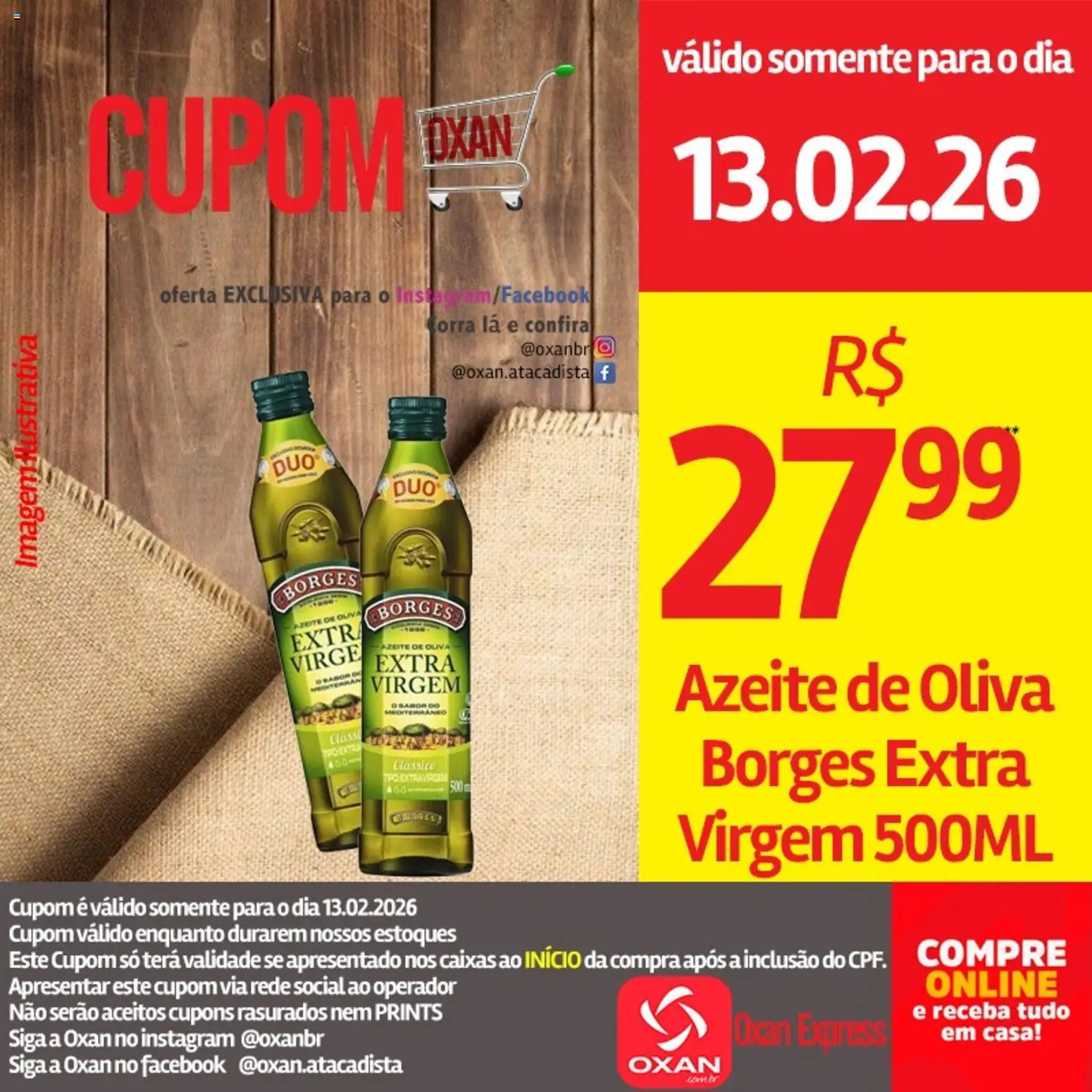 Oxan Atacadista Folheto - válido de 13.02.2026 | Página: 6 | Produtos: Azeite